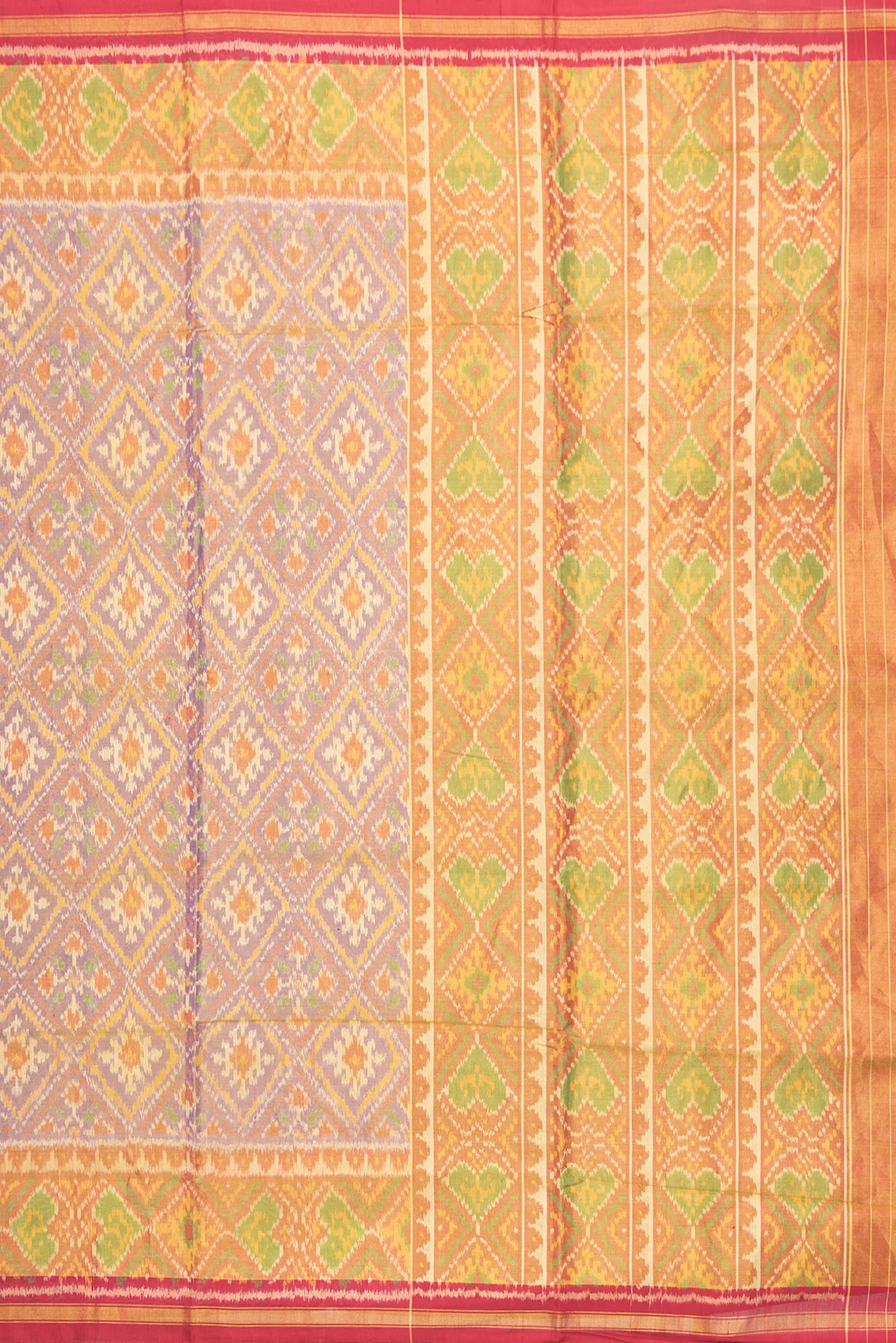 Purple Rajkot Patola Silk Saree - Image 7