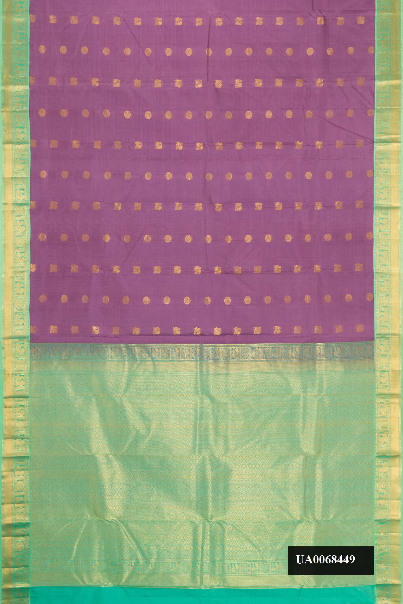 Lavender Dual Tone Kanchipuram Silk Saree