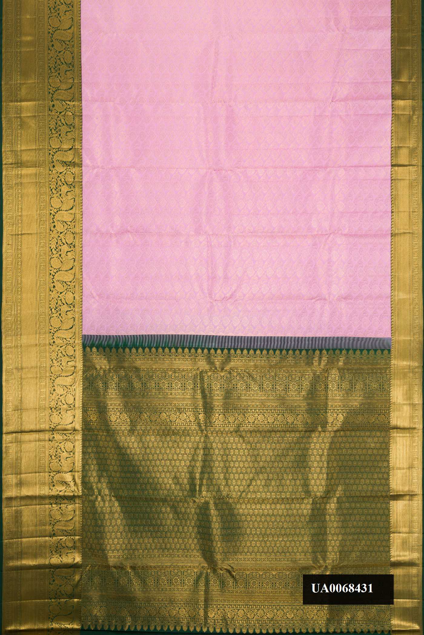 Lavender Dual Tone Kanchipuram Silk Saree