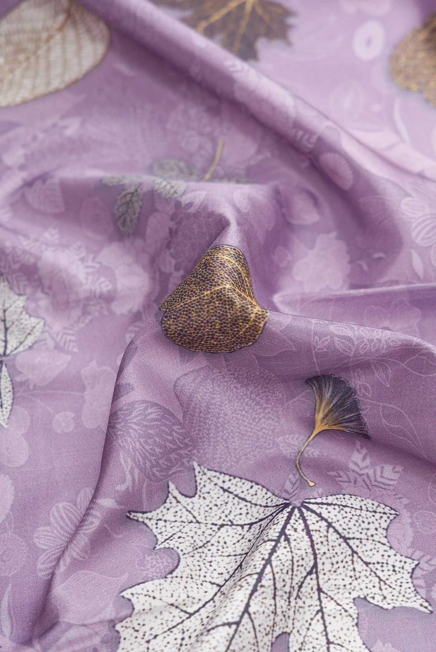 Lavender Dual Tone Kanchipuram Silk Saree - Image 2