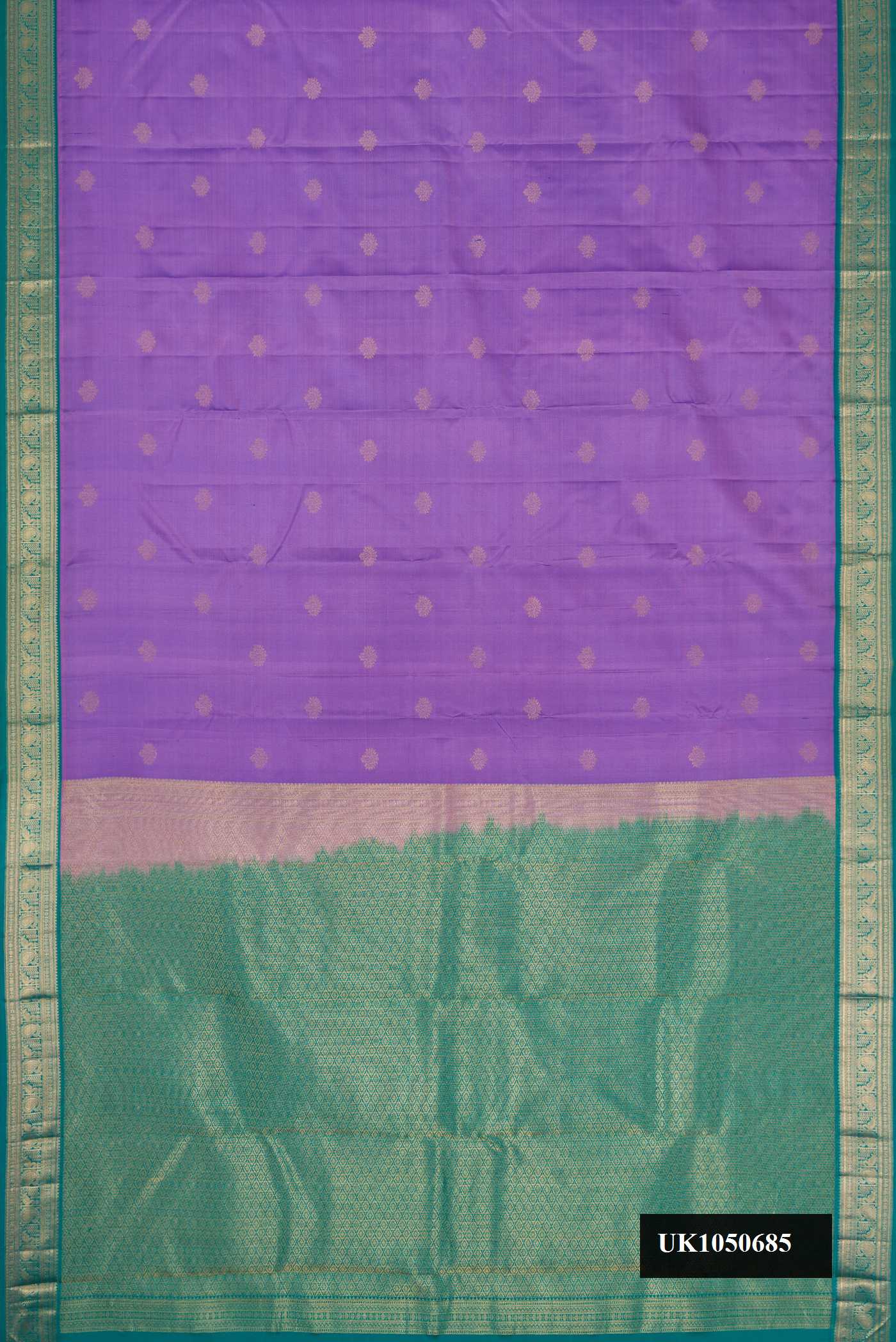 Lavender Dual Tone Kanchipuram Silk Saree