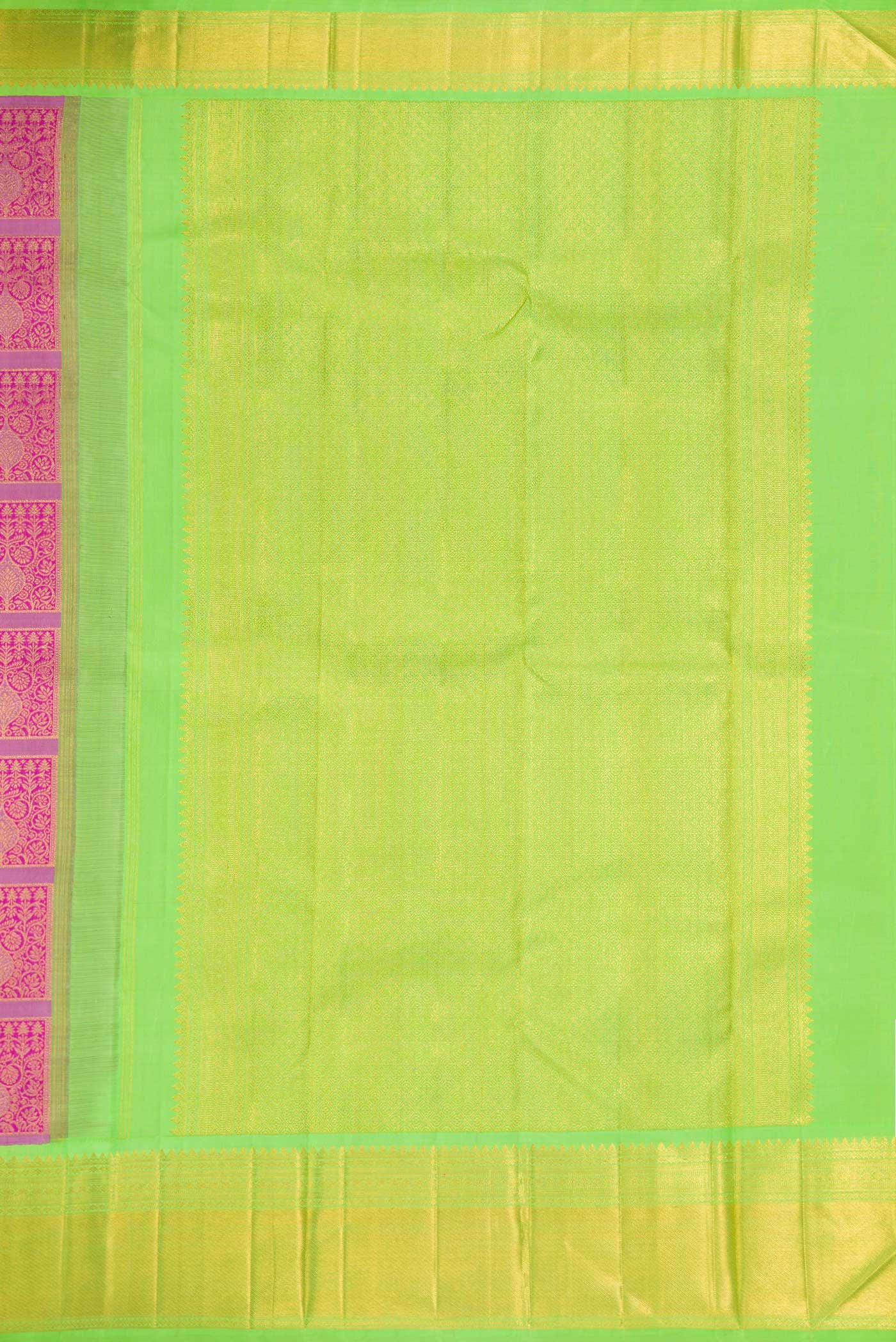Lavender Dual Tone Kanjivaram Silk Saree - Image 5