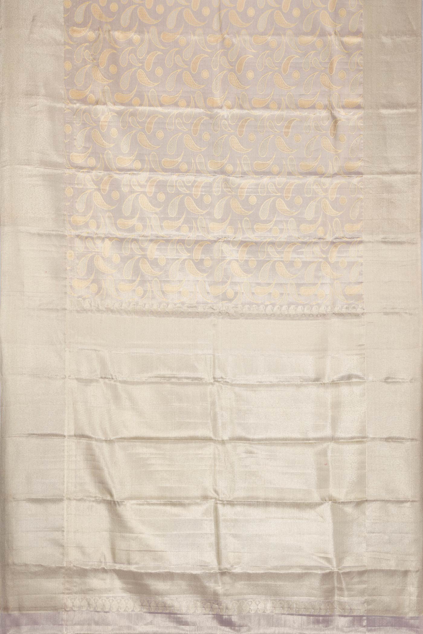 Lavender Dual Tone Kanjivaram Tissue Silk Saree - Image 6