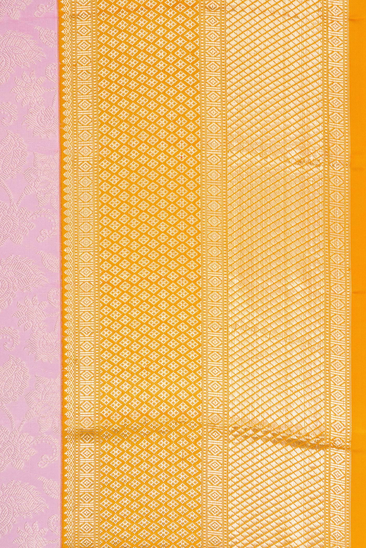 Lavender Kanjivaram Silk Saree - Image 3