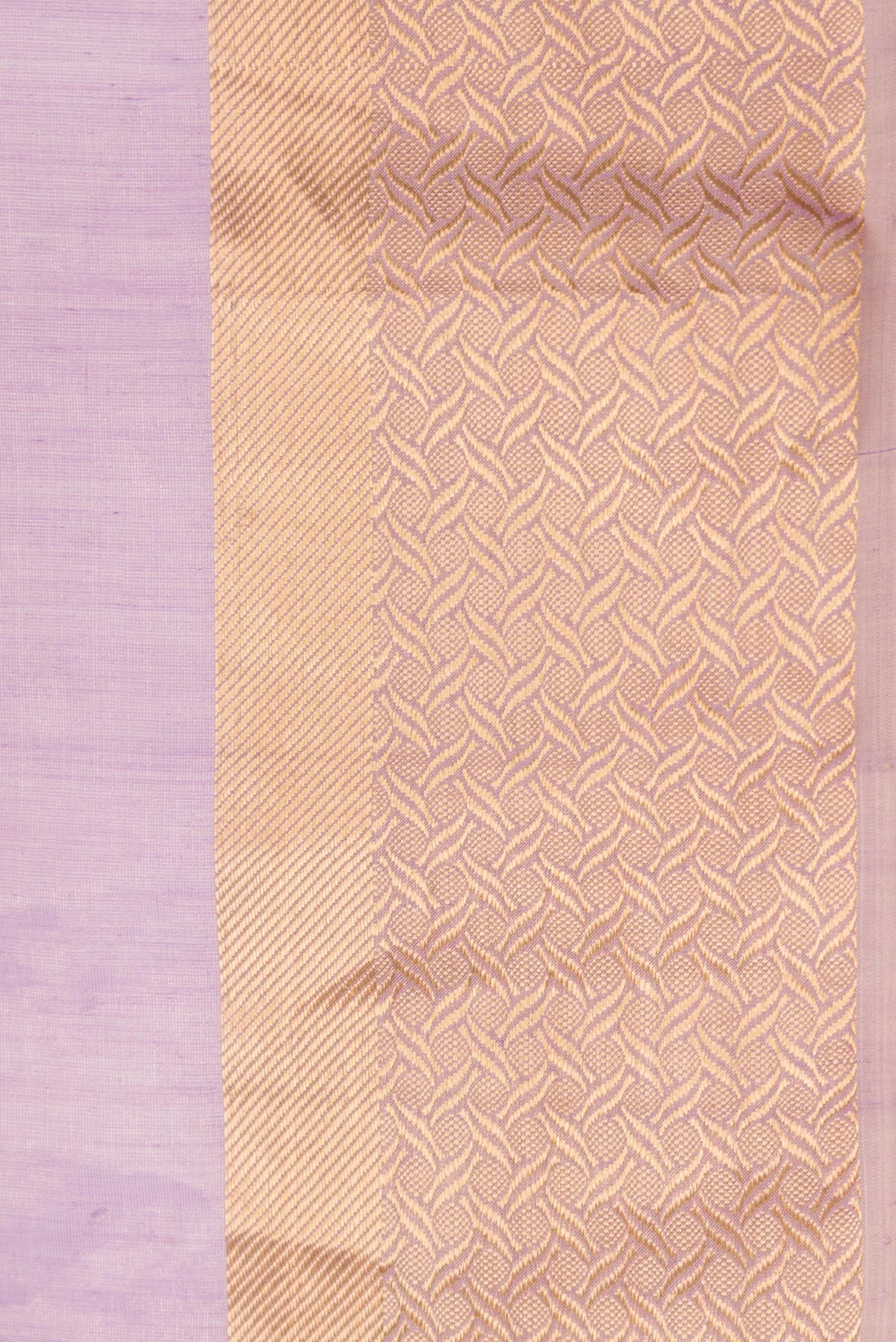 Lavender Dual Tone Maheshwari Tissue Silk Cotton Saree - Image 3
