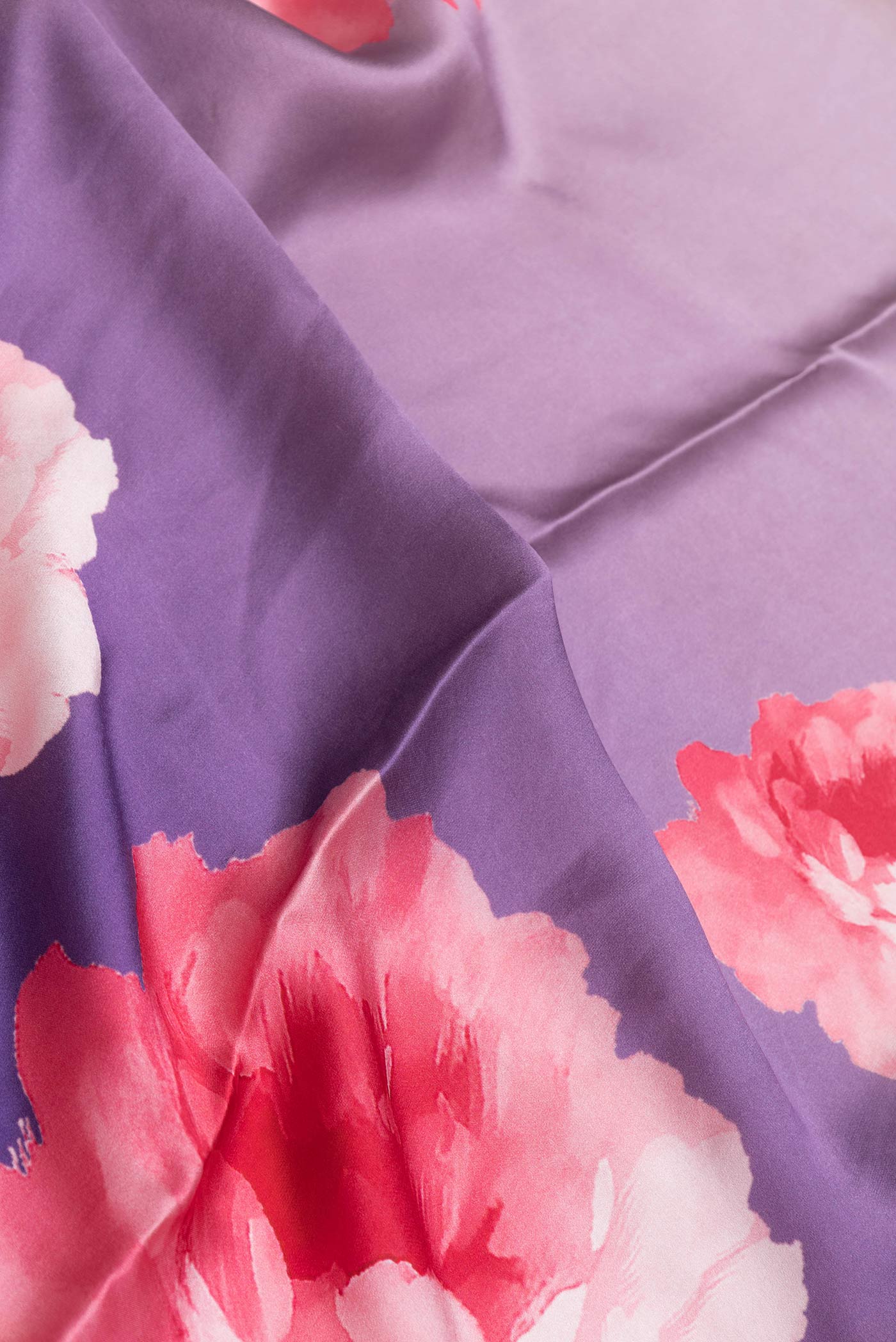 Lavender Satin Silk Saree - Image 2