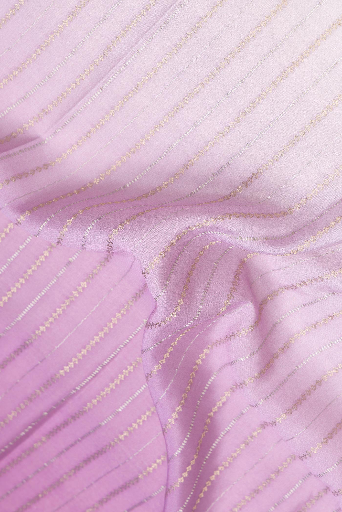 Lavender Mysore Crepe Saree - Image 2