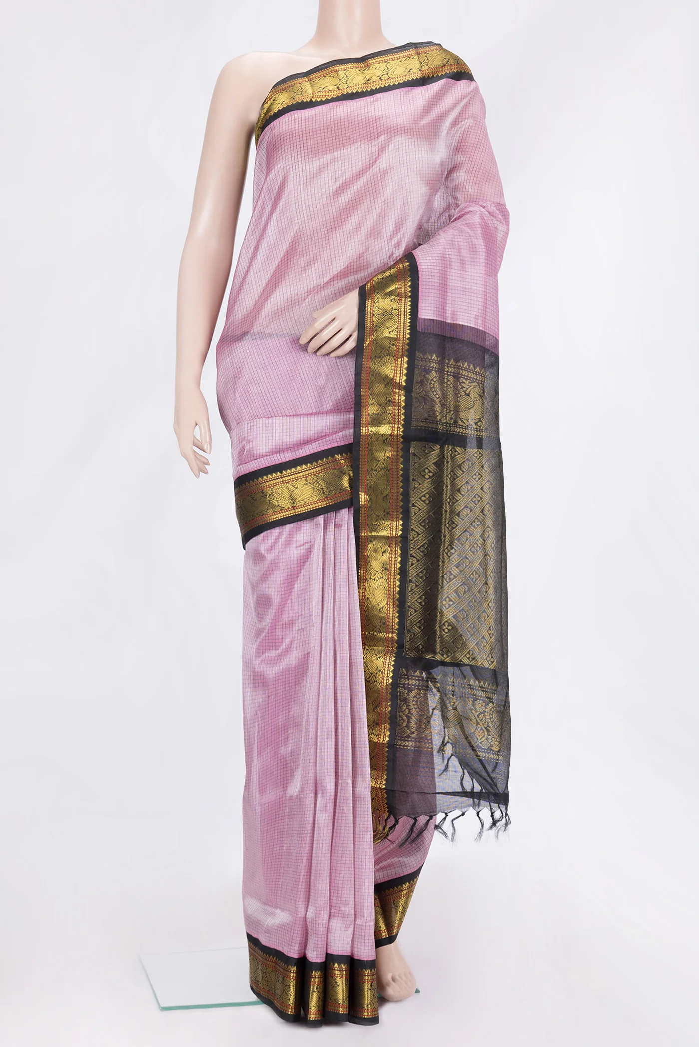 Lavender Silk Cotton Saree