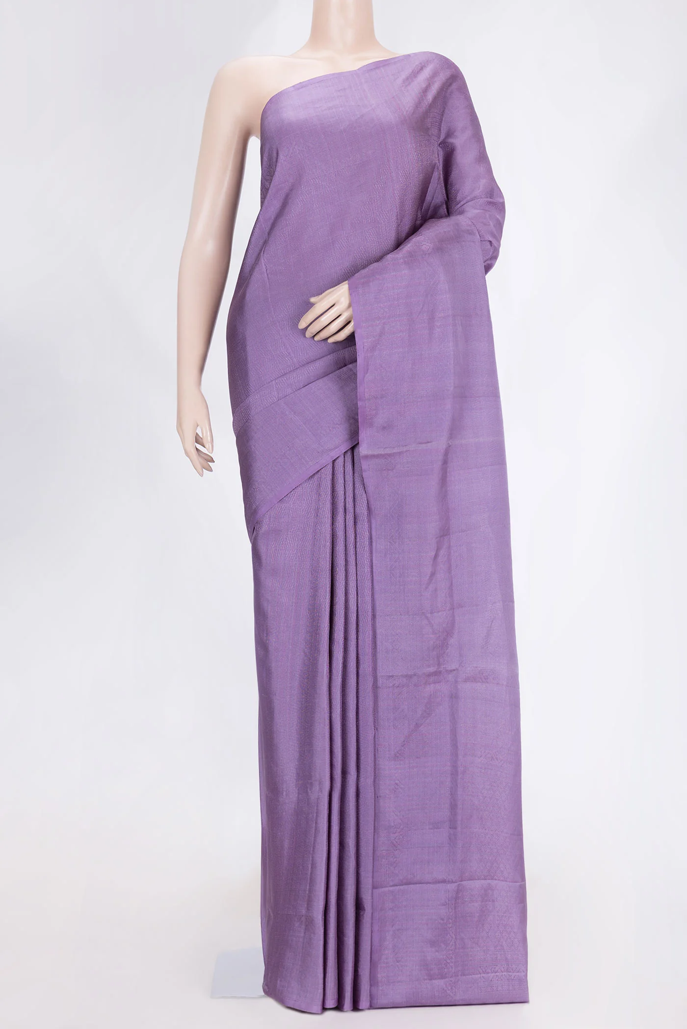 Lavender Dual Tone Soft Silk Saree
