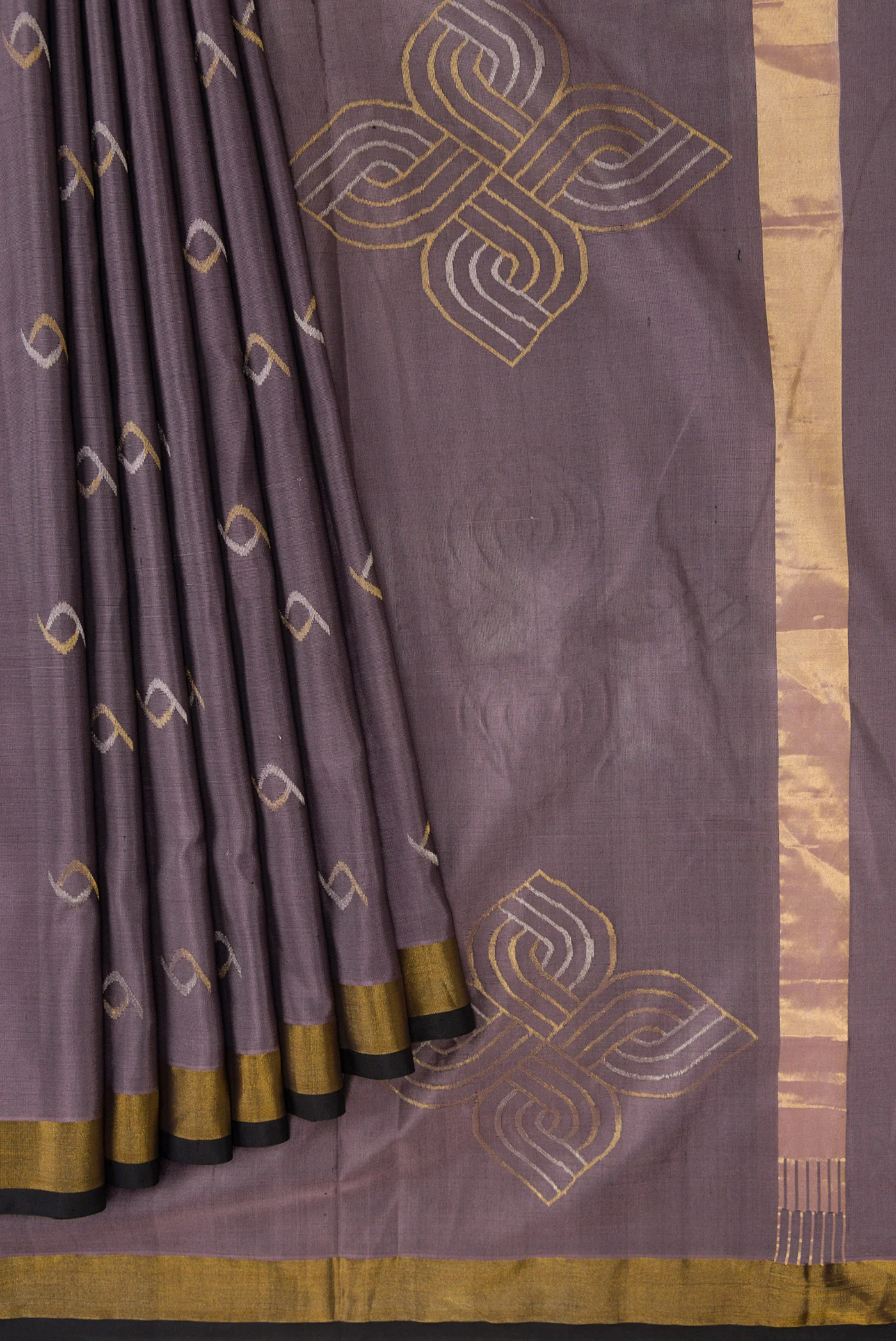 Lavender Uppada Silk Saree - Image 4