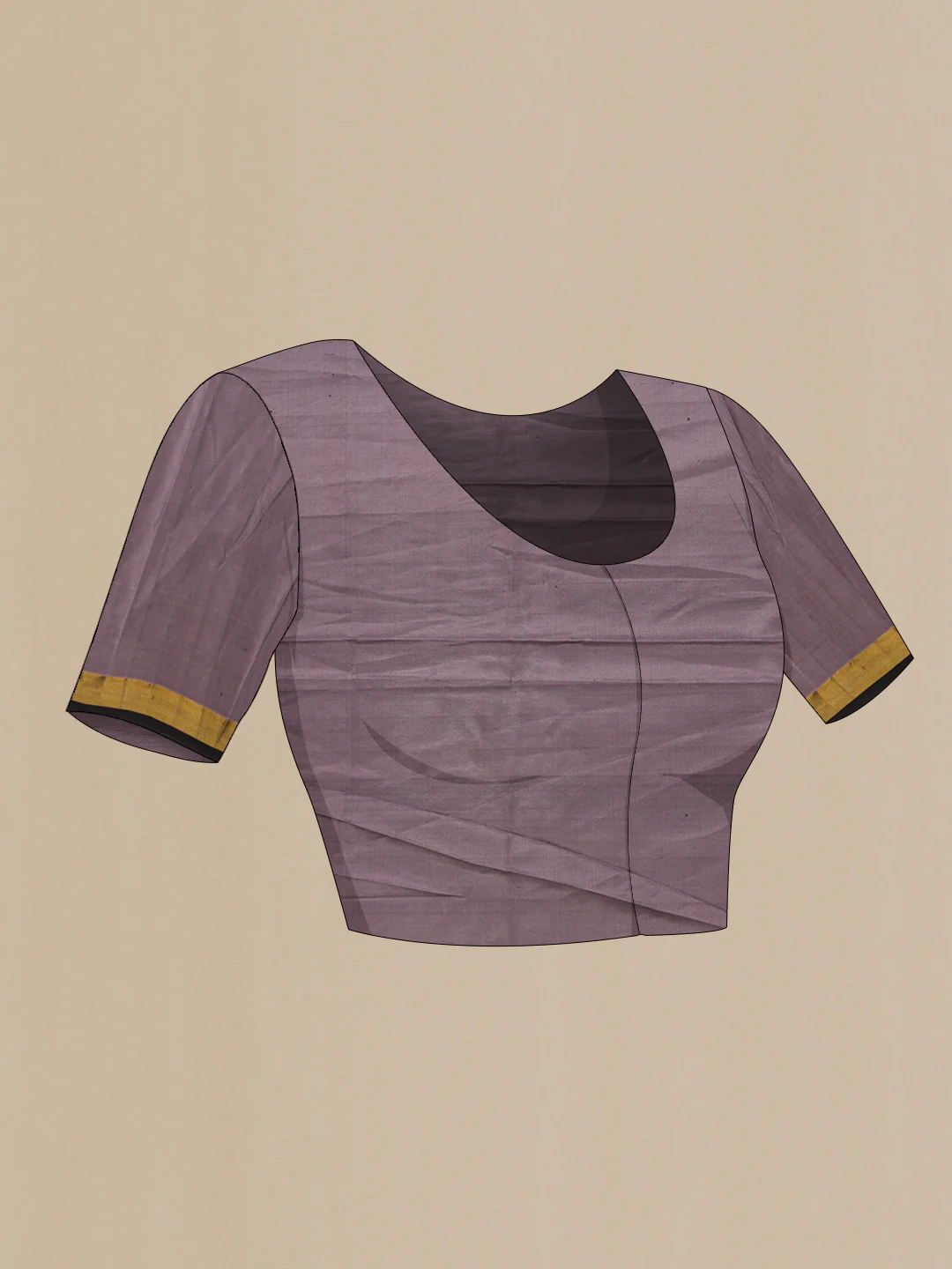 Lavender Uppada Silk Saree - Image 5