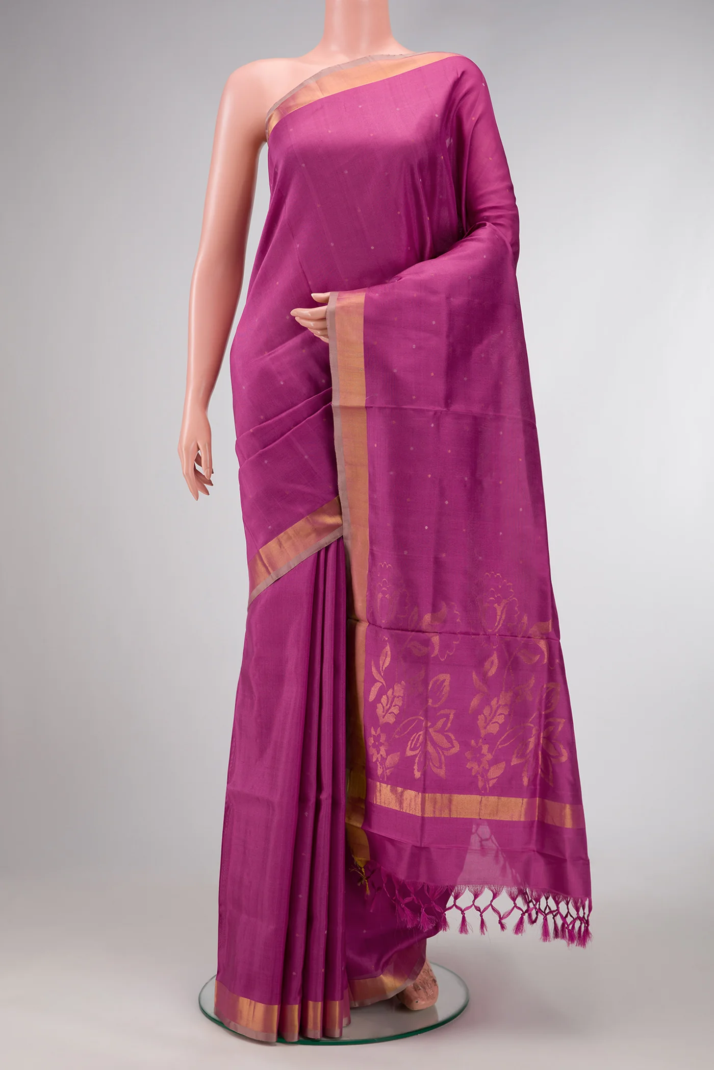 Purple Uppada Silk Saree