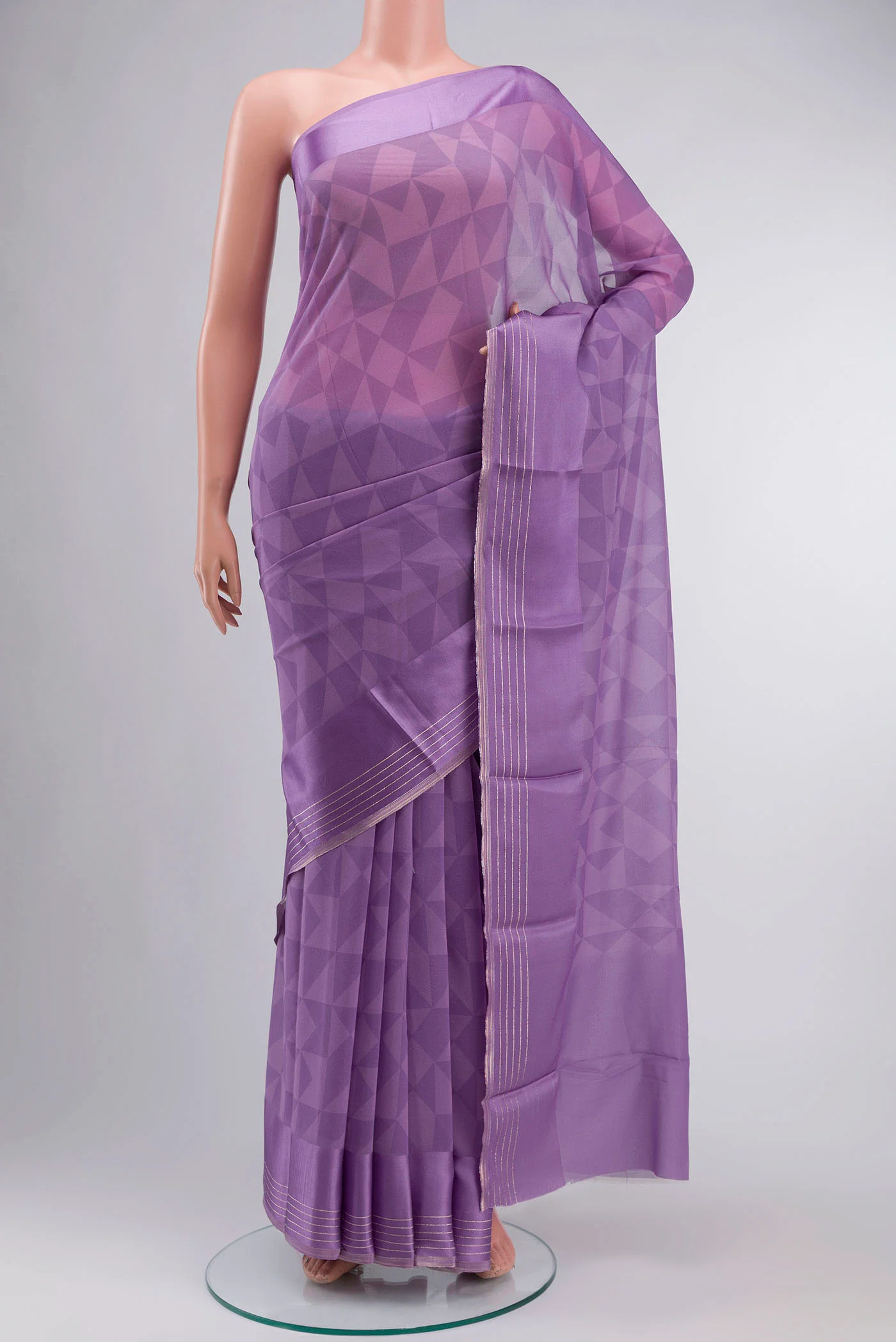 Lavender Georgette Saree