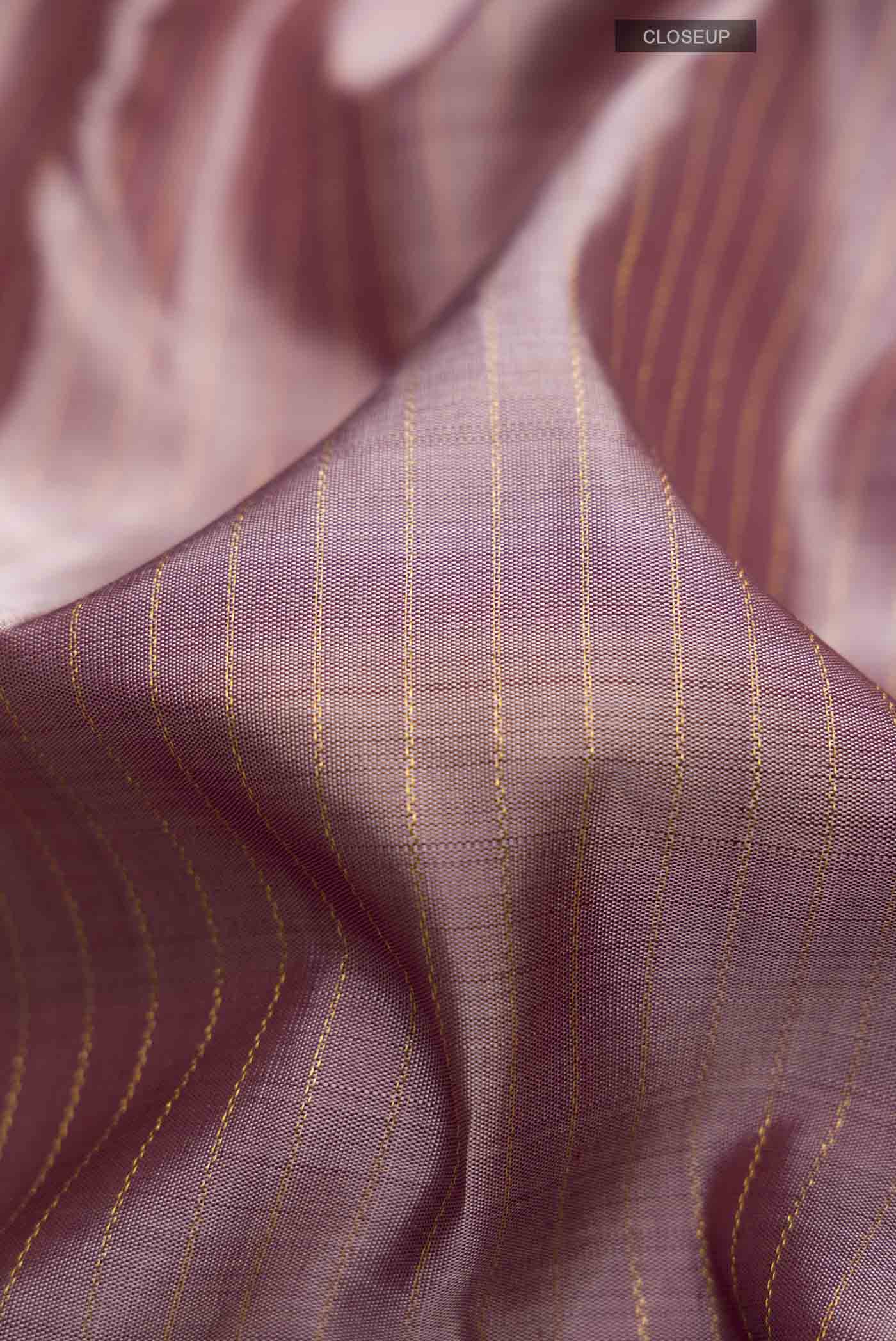 Lavender Kanjivaram Silk Saree - Image 2