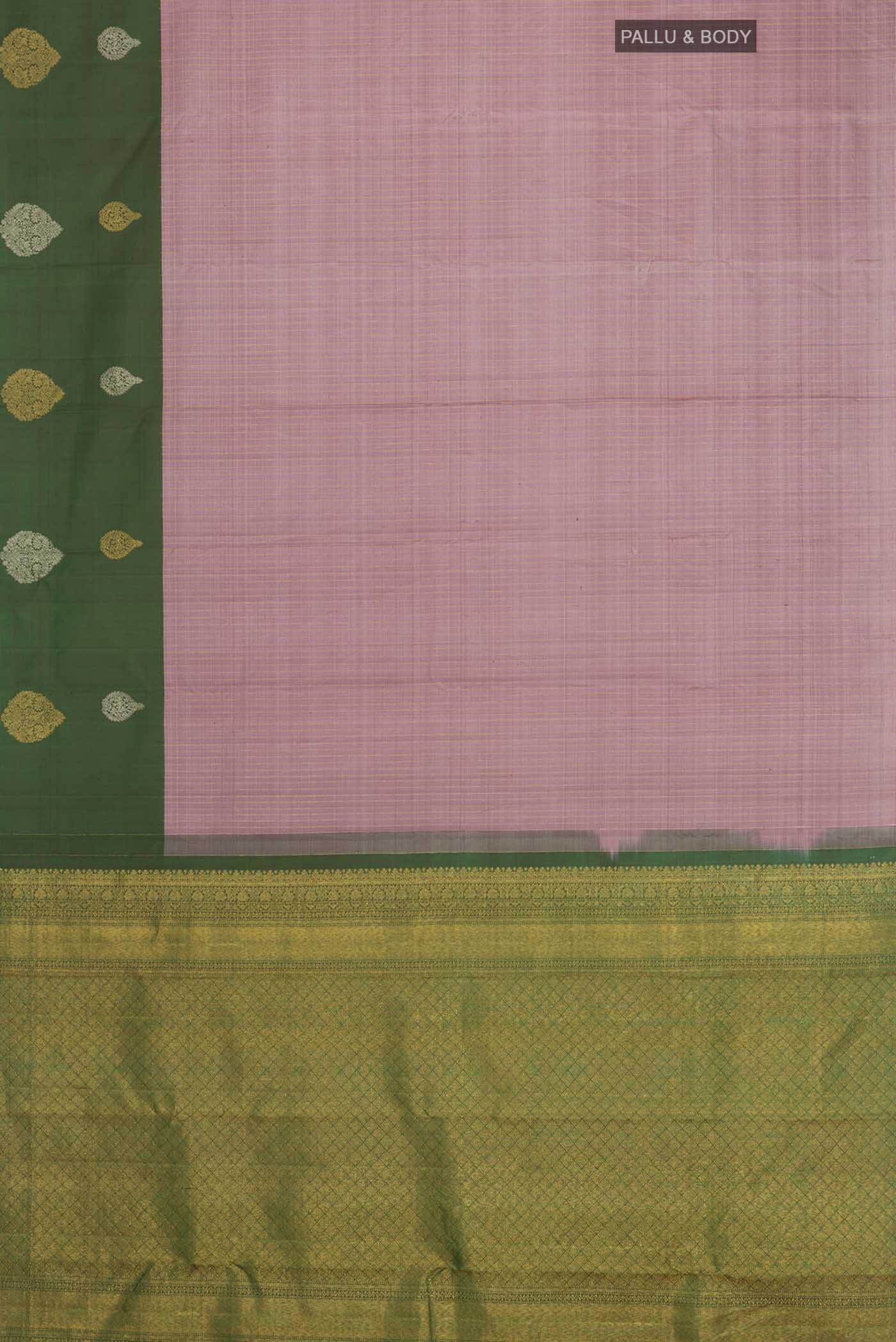 Lavender Kanjivaram Silk Saree - Image 6