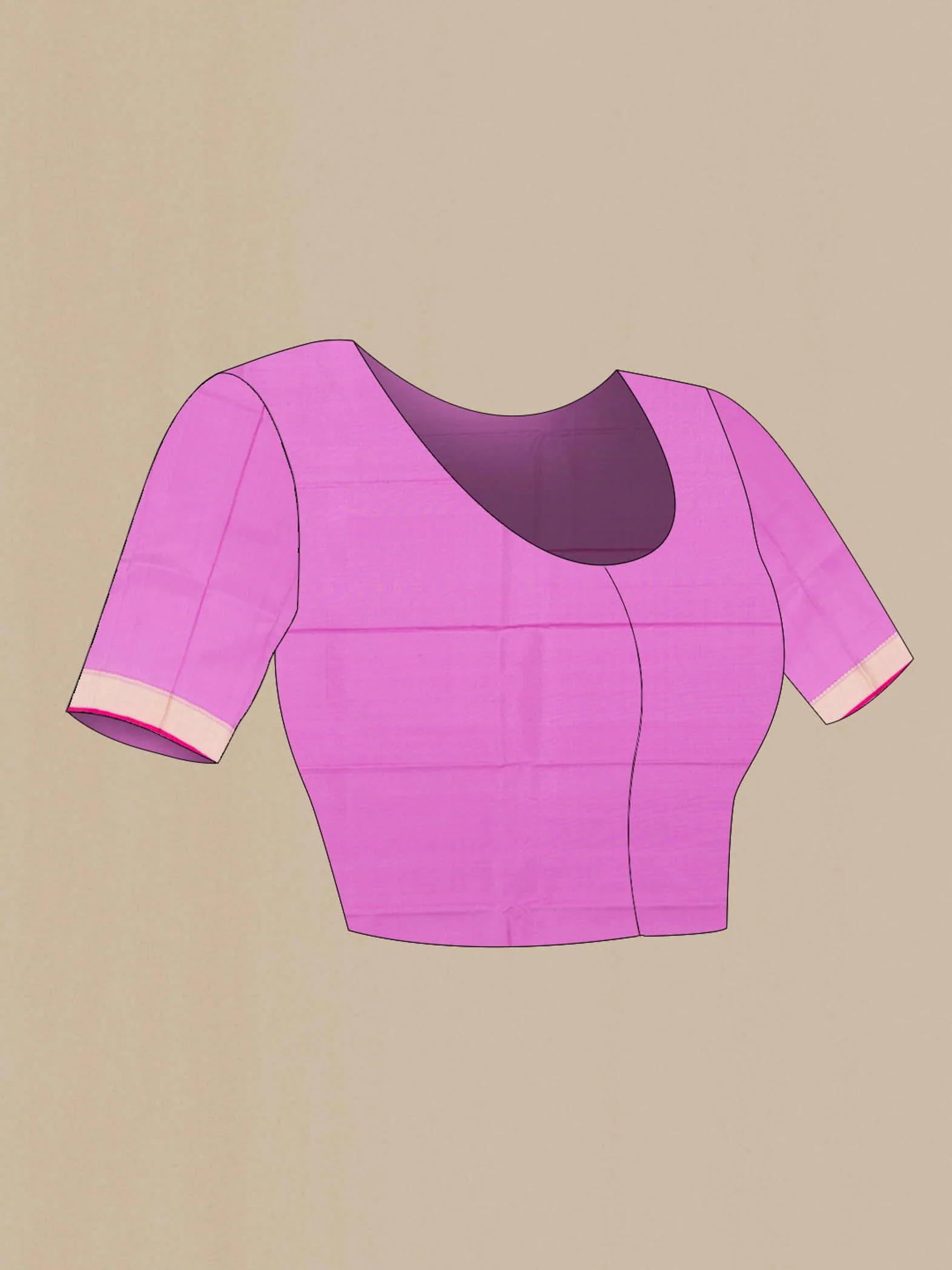Lavender Kanchipuram Silk Saree - Image 4