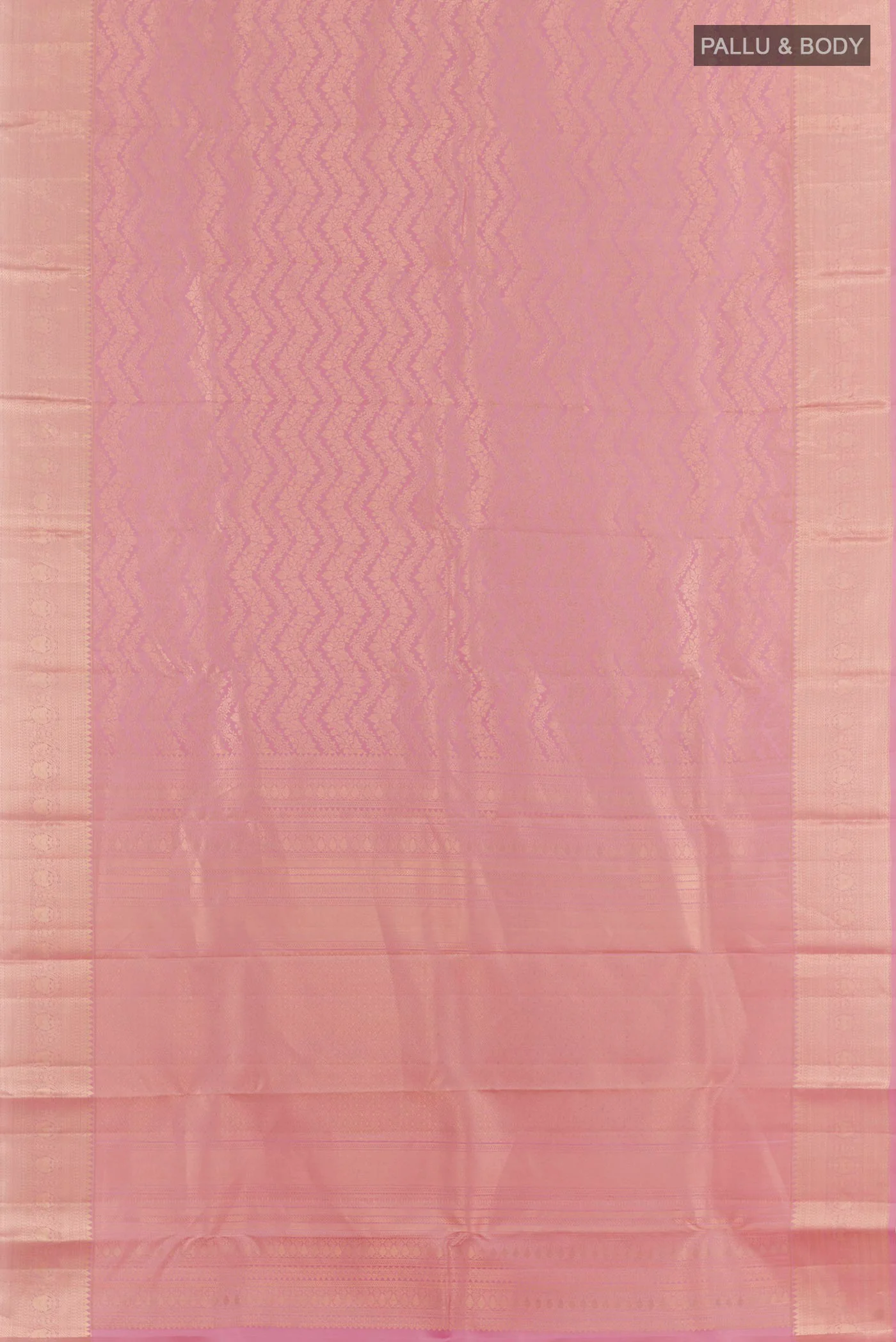 Lavender Kanchipuram Silk Saree - Image 3