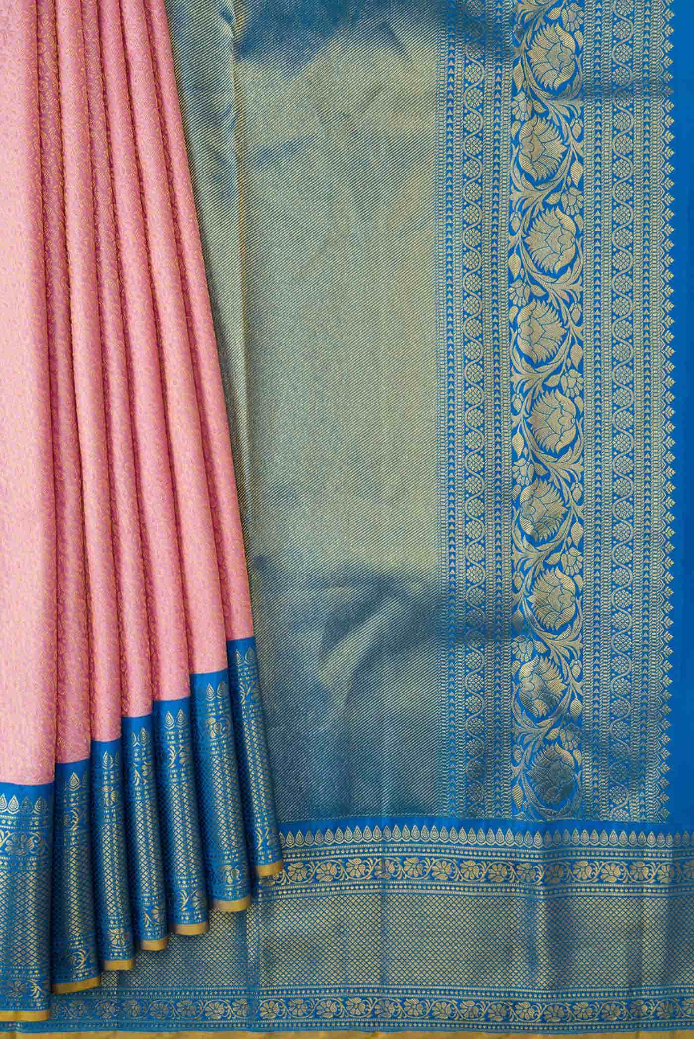 Lavender Kanjivaram Silk Saree - Image 2