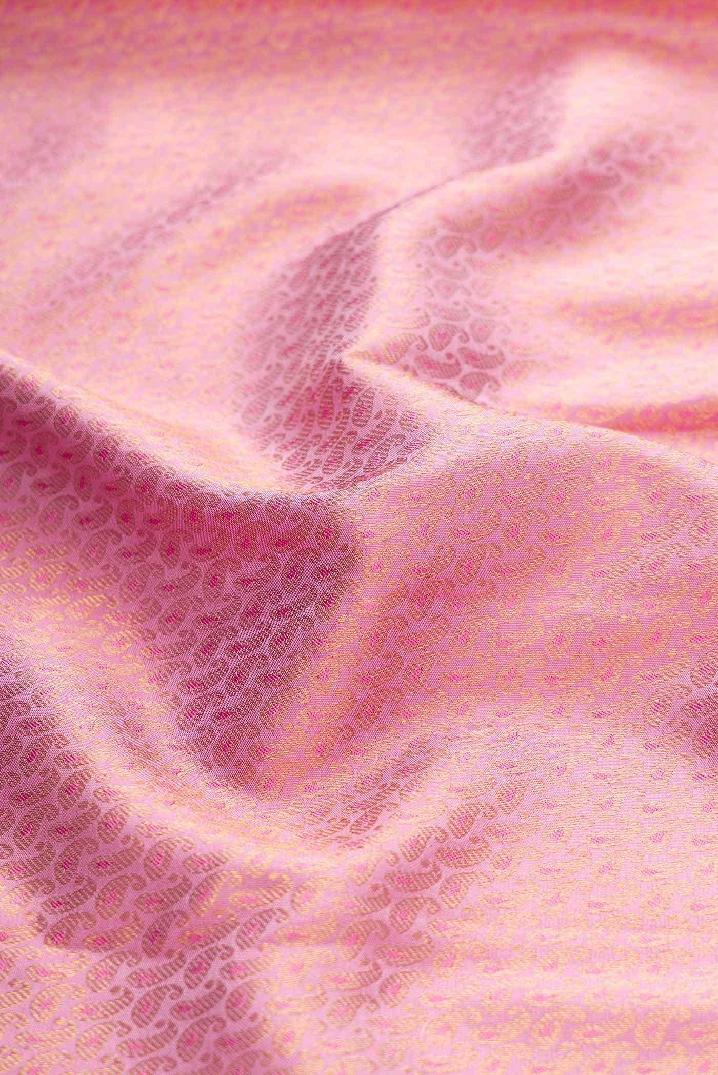 Lavender Kanjivaram Silk Saree - Image 3