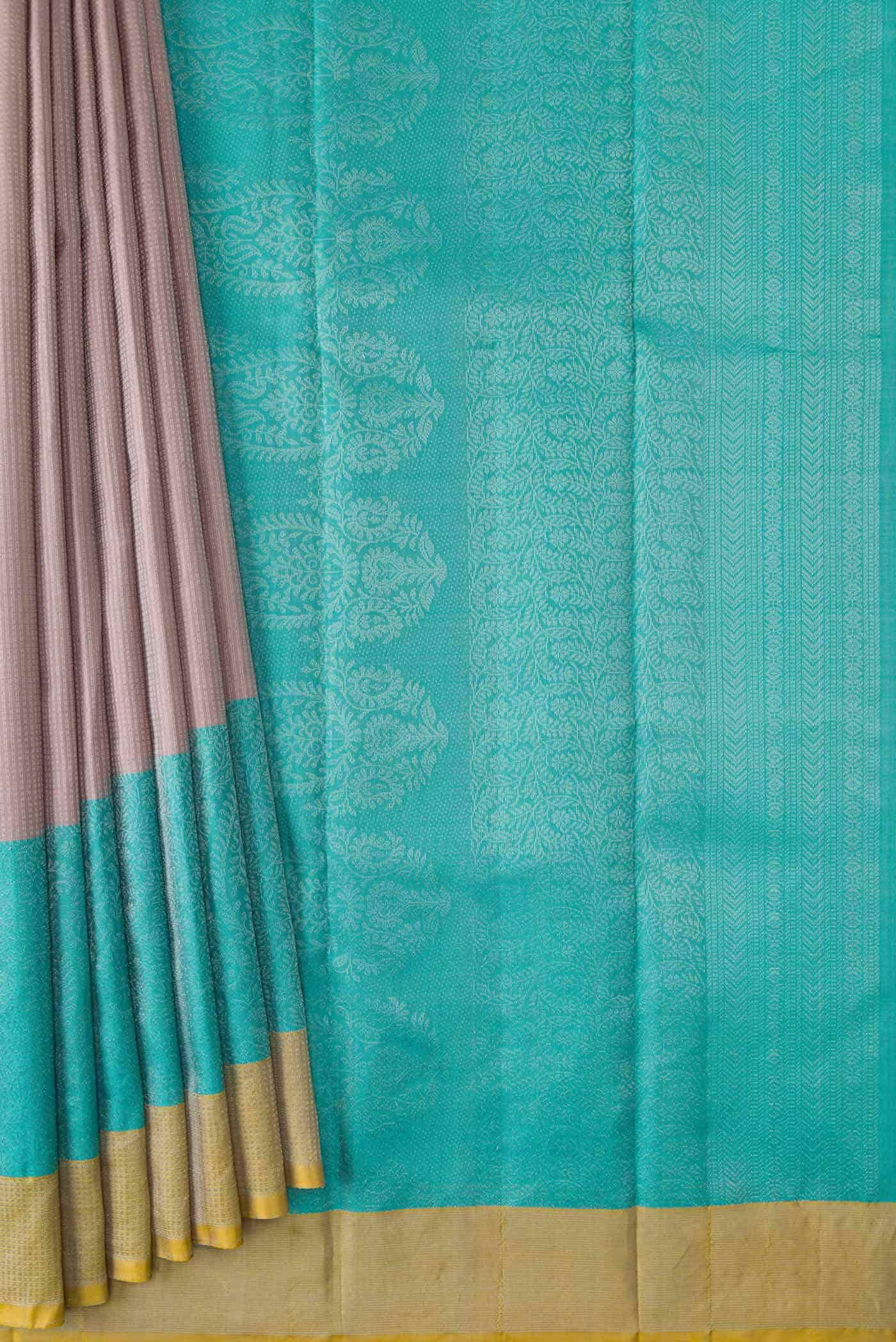 Lavender Kanchipuram Silk Saree - Image 2