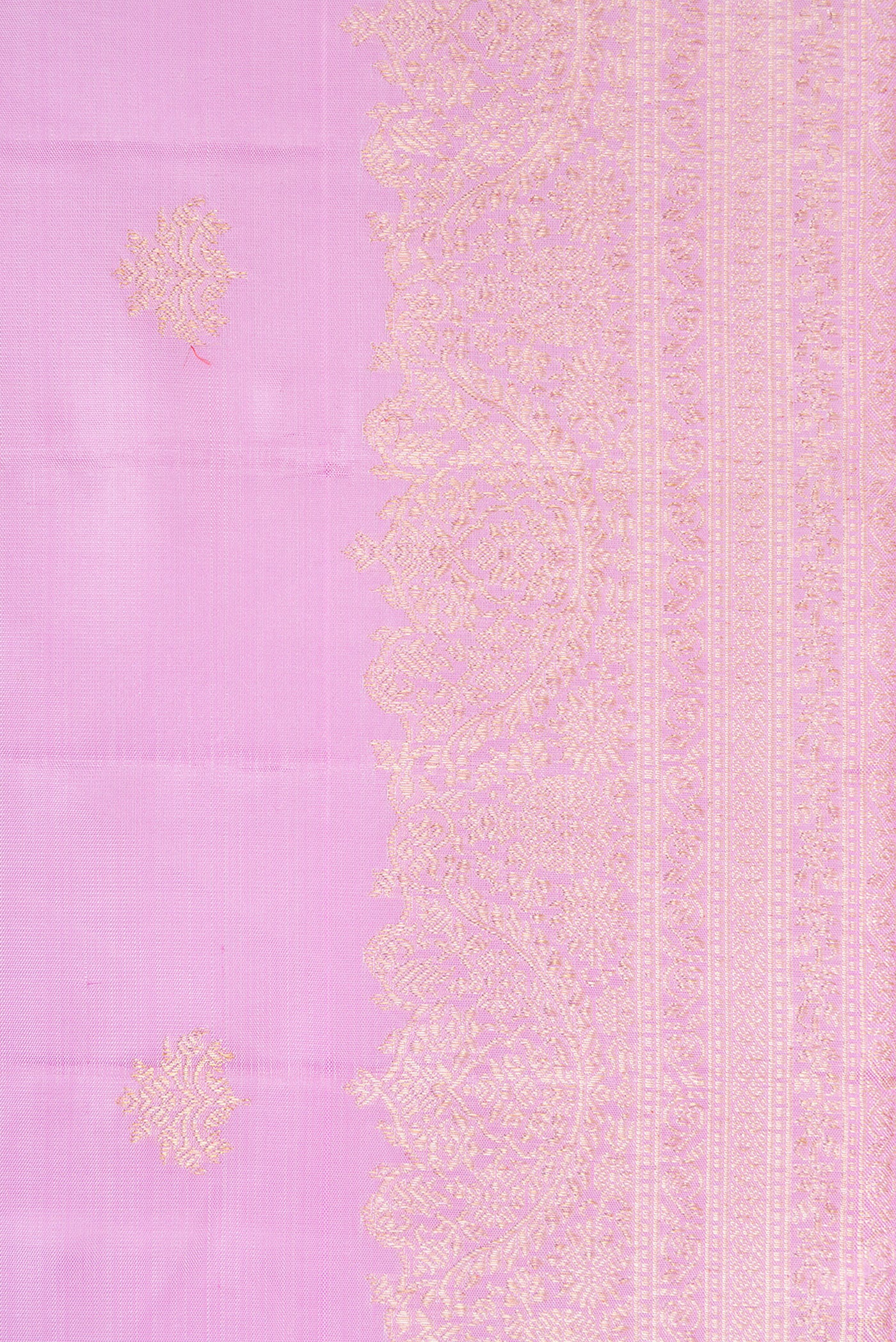 Lavender Kanchipuram Silk Saree - Image 3