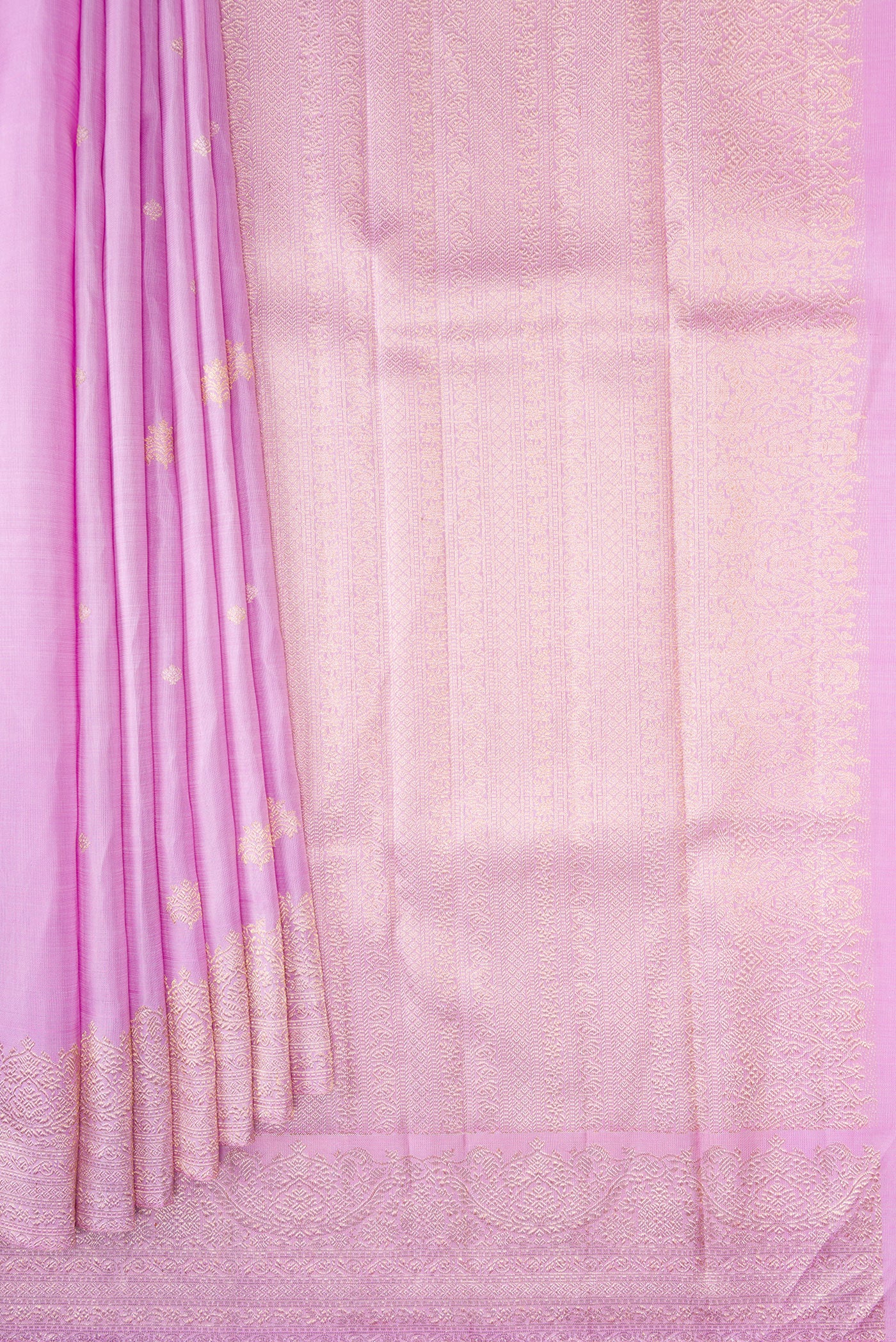 Lavender Kanchipuram Silk Saree - Image 4