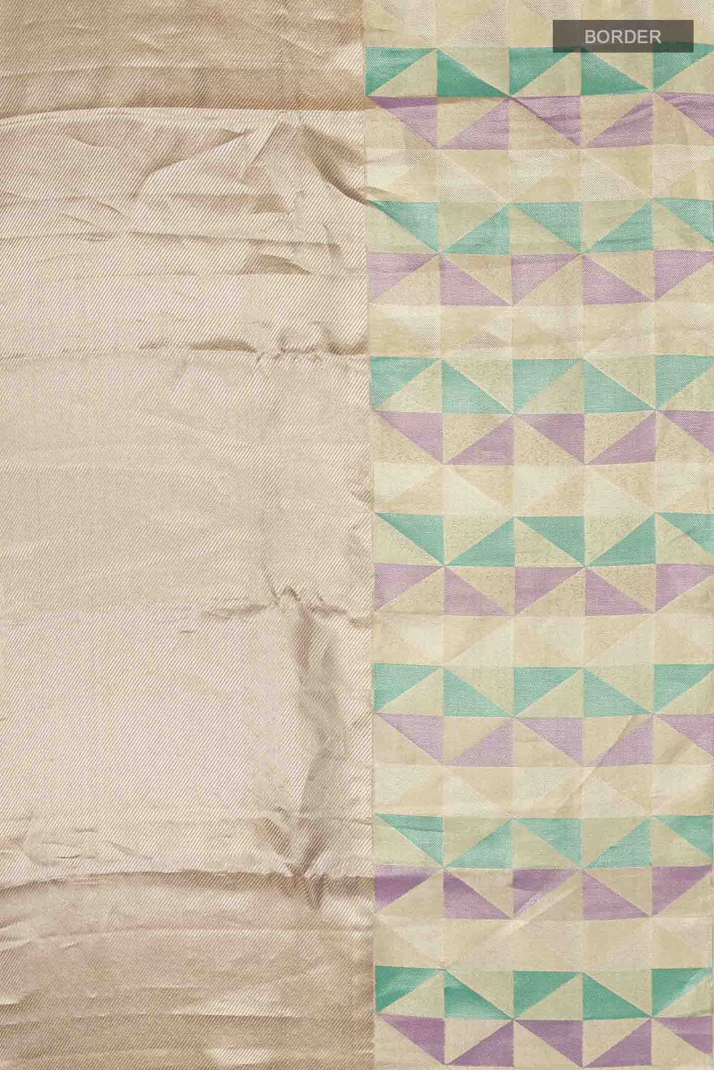 Lavender Kanjivaram Tissue Silk Saree - Image 3