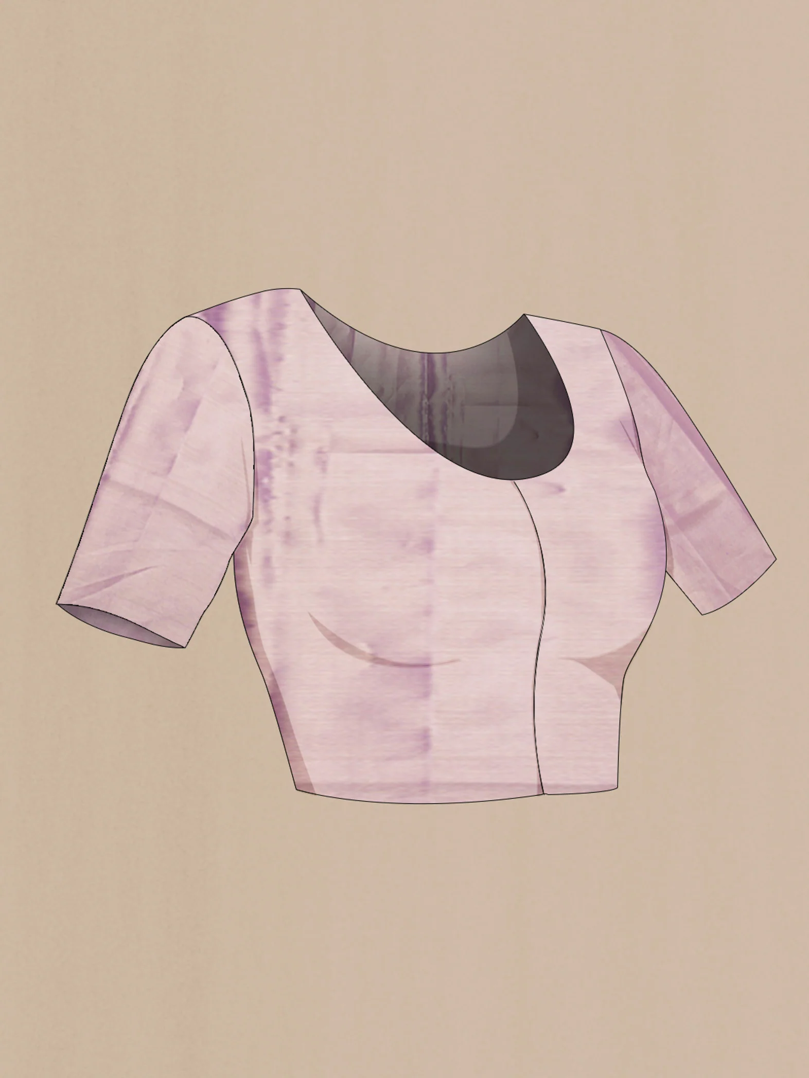 Lavender Kanjivaram Tissue Silk Saree - Image 5