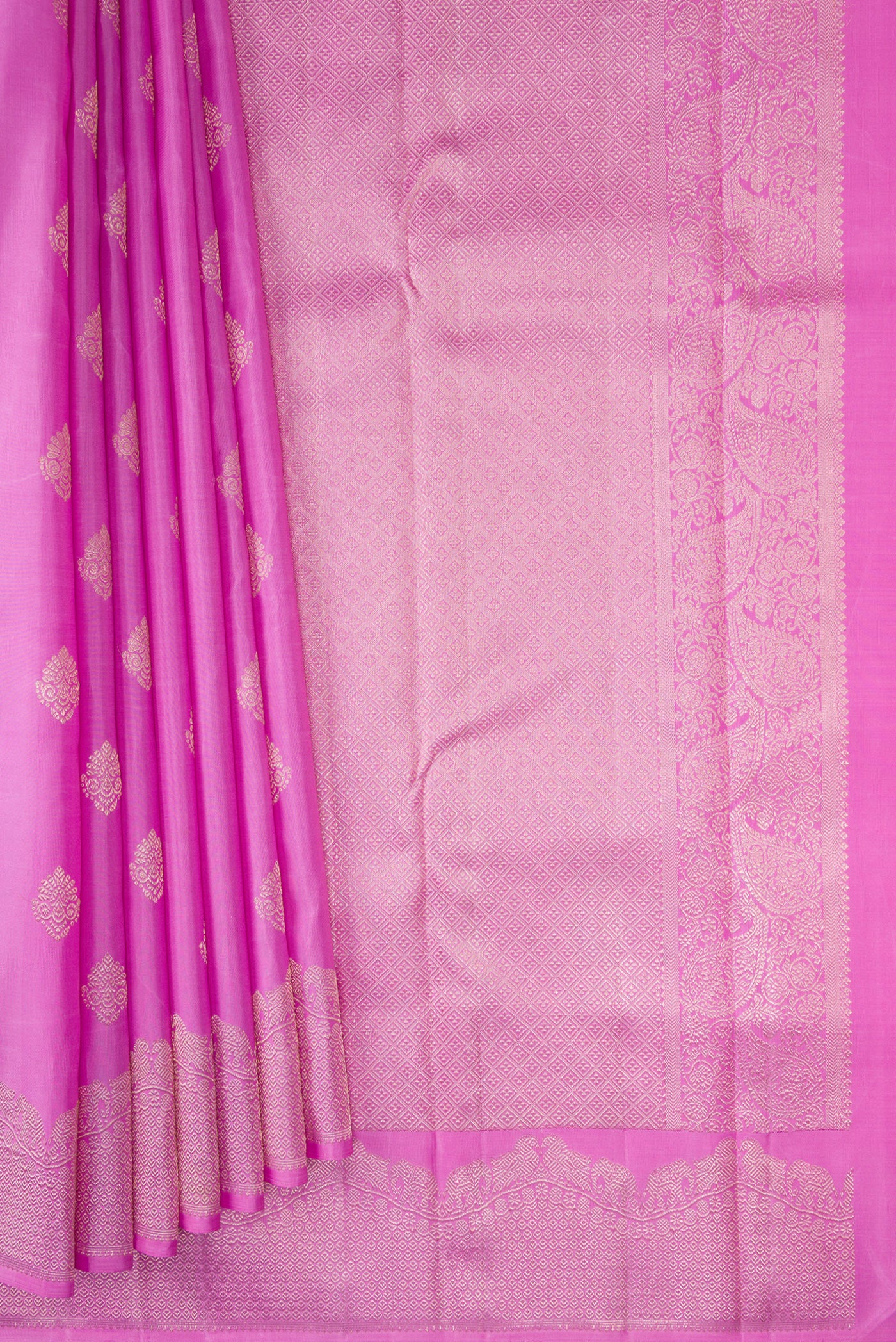 Lavender Kanjivaram Silk Saree - Image 4