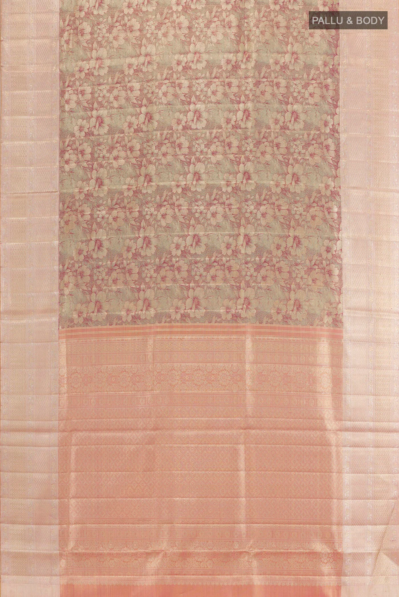 Lavender Kanjivaram Tissue Silk Saree - Image 5