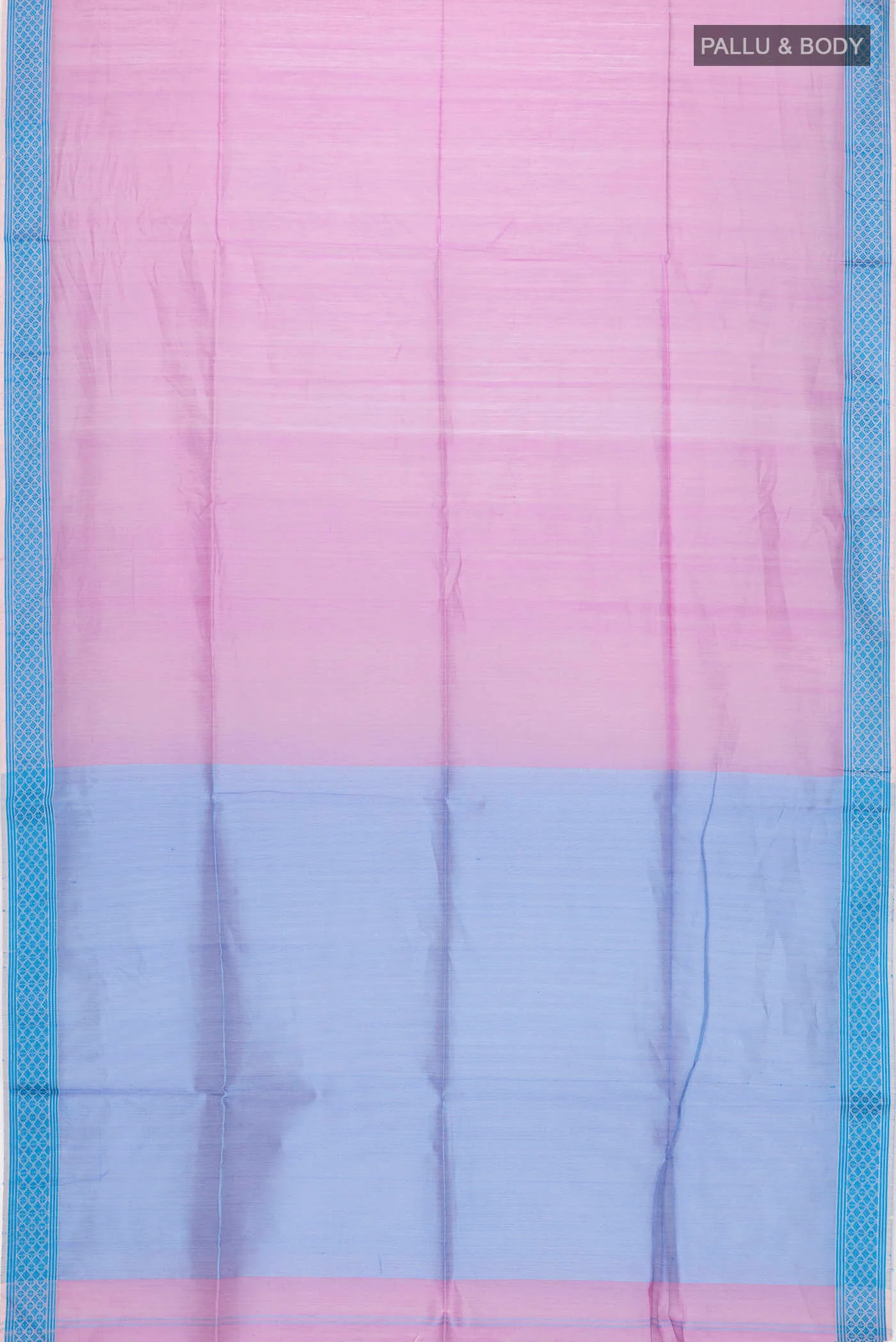 Lavender Maheshwari Silk Cotton Saree - Image 3