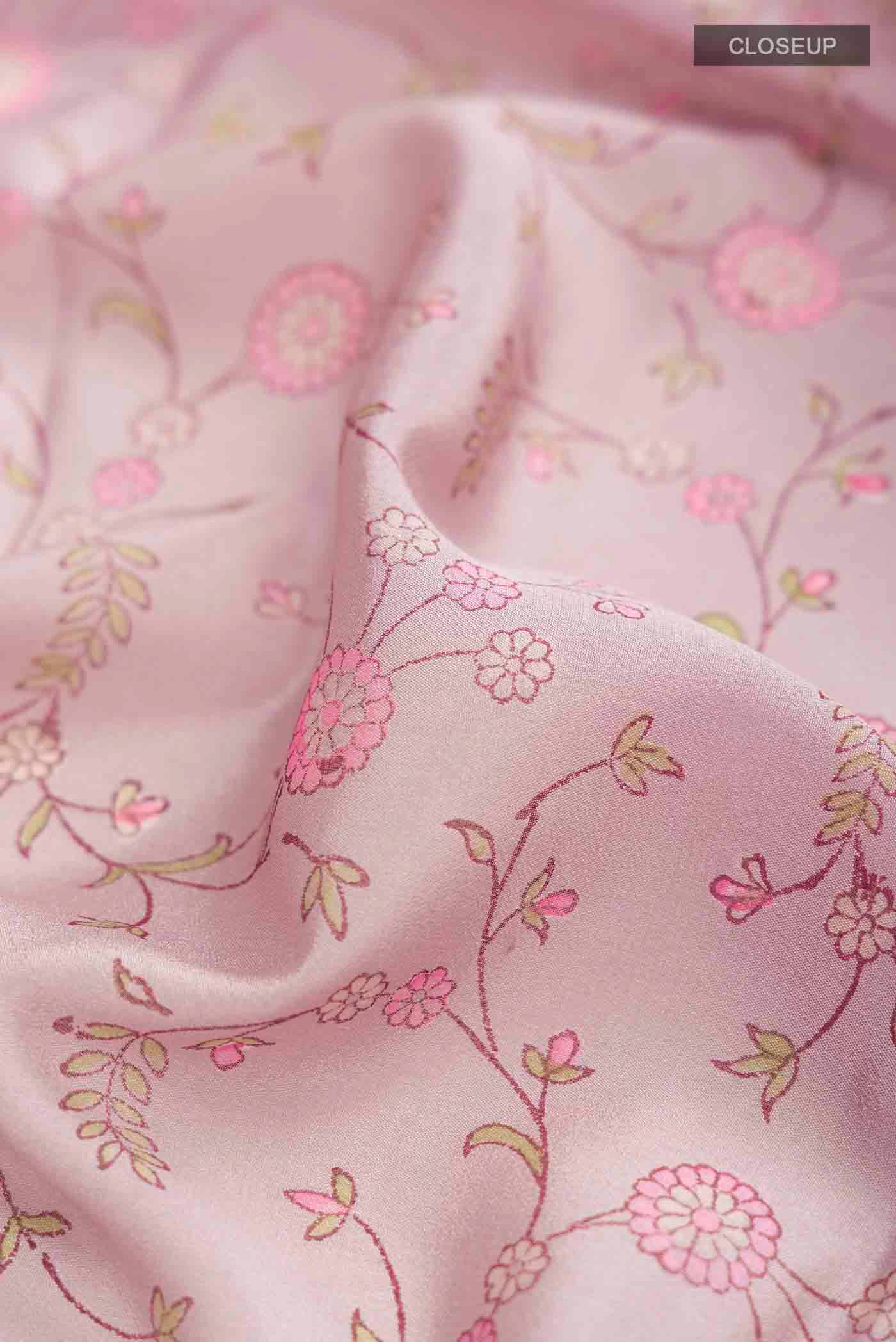 Lavender Mysore Crepe Saree - Image 2