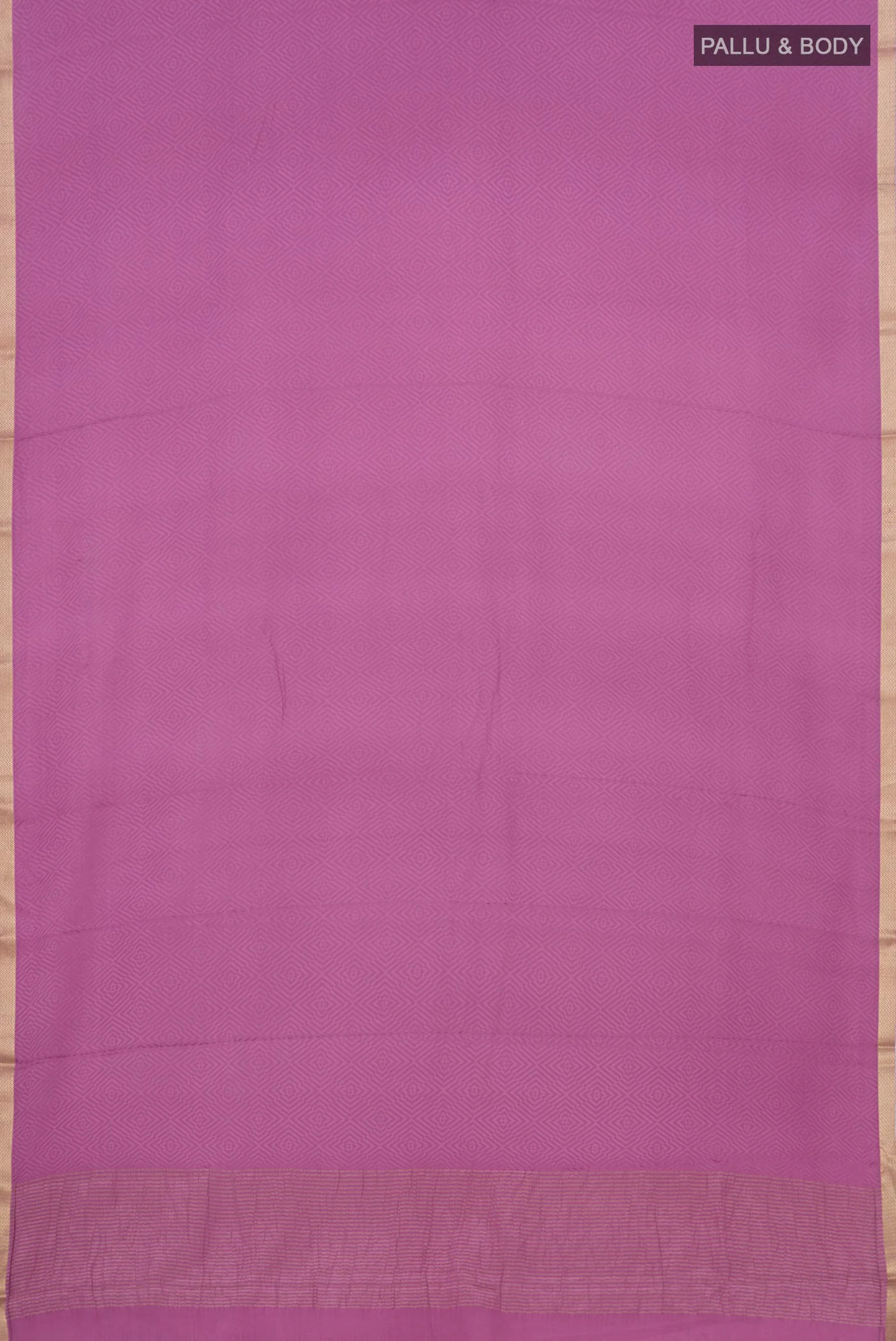 Lavender Mysore Crepe Saree - Image 5