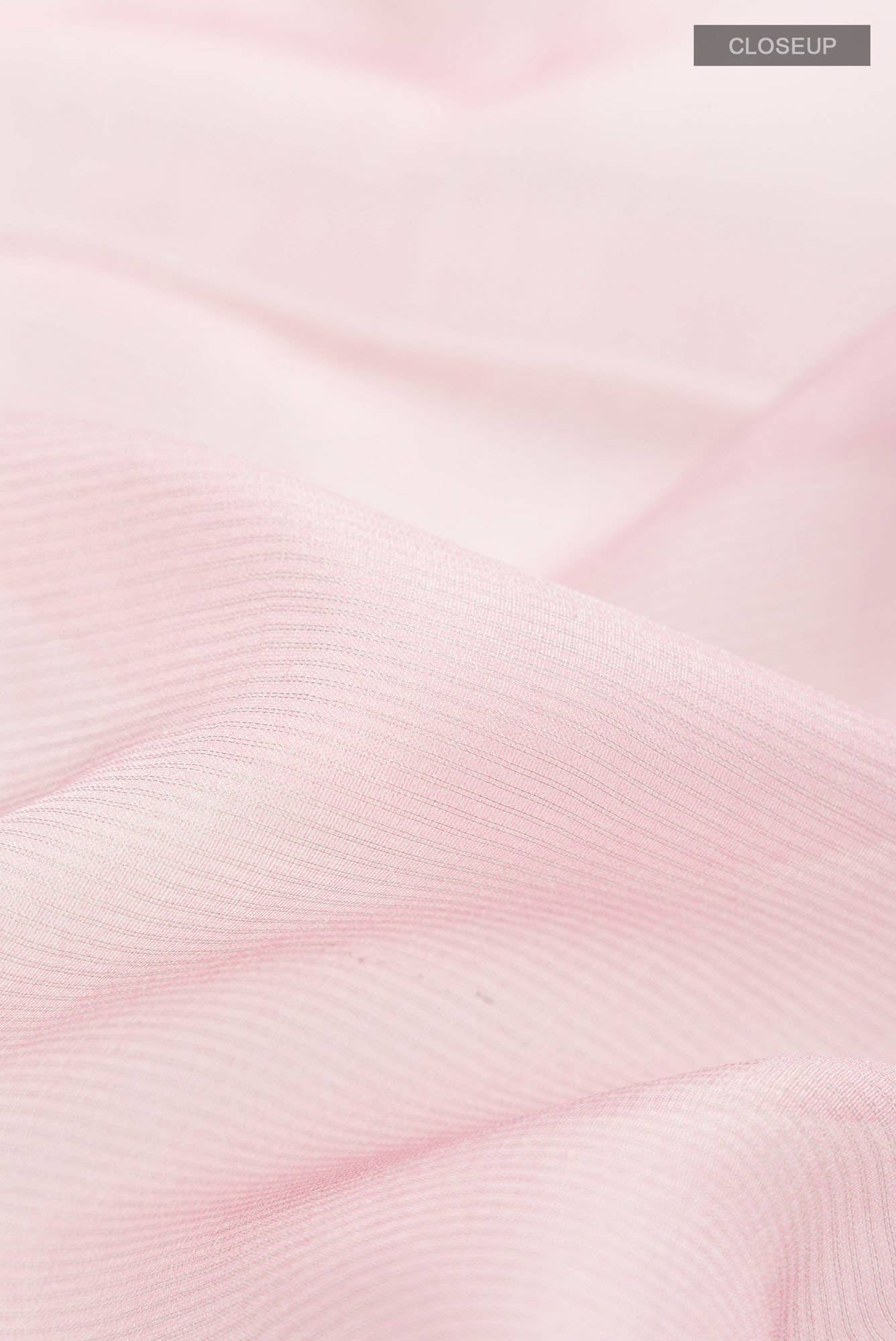 Rose pink Organza Silk Saree - Image 2