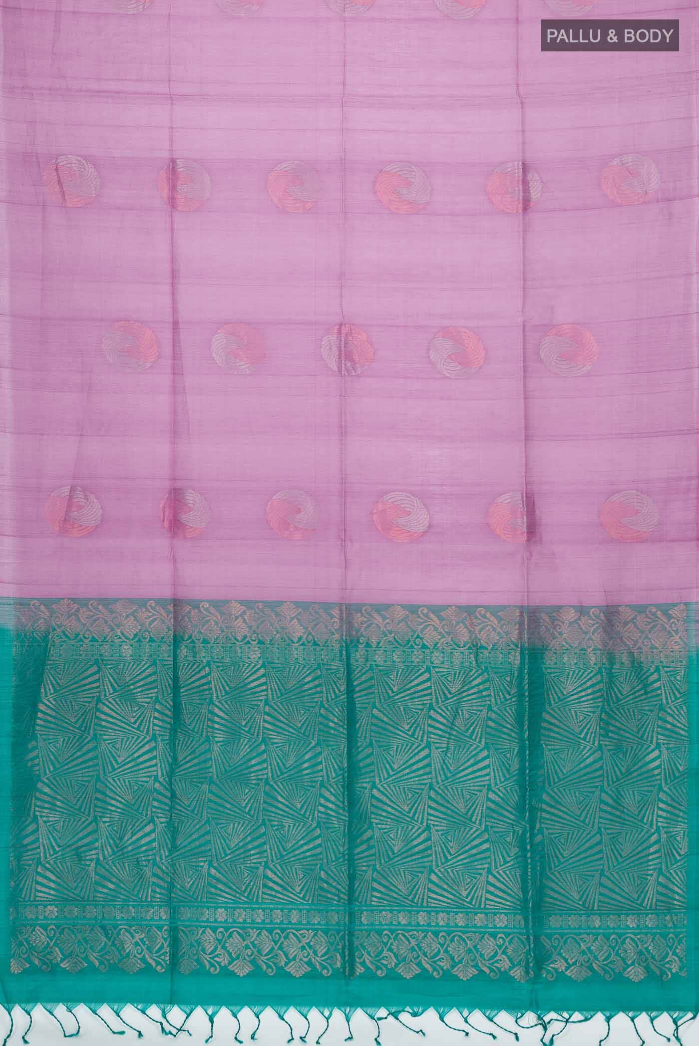 Lavender Silk Cotton Saree - Image 2