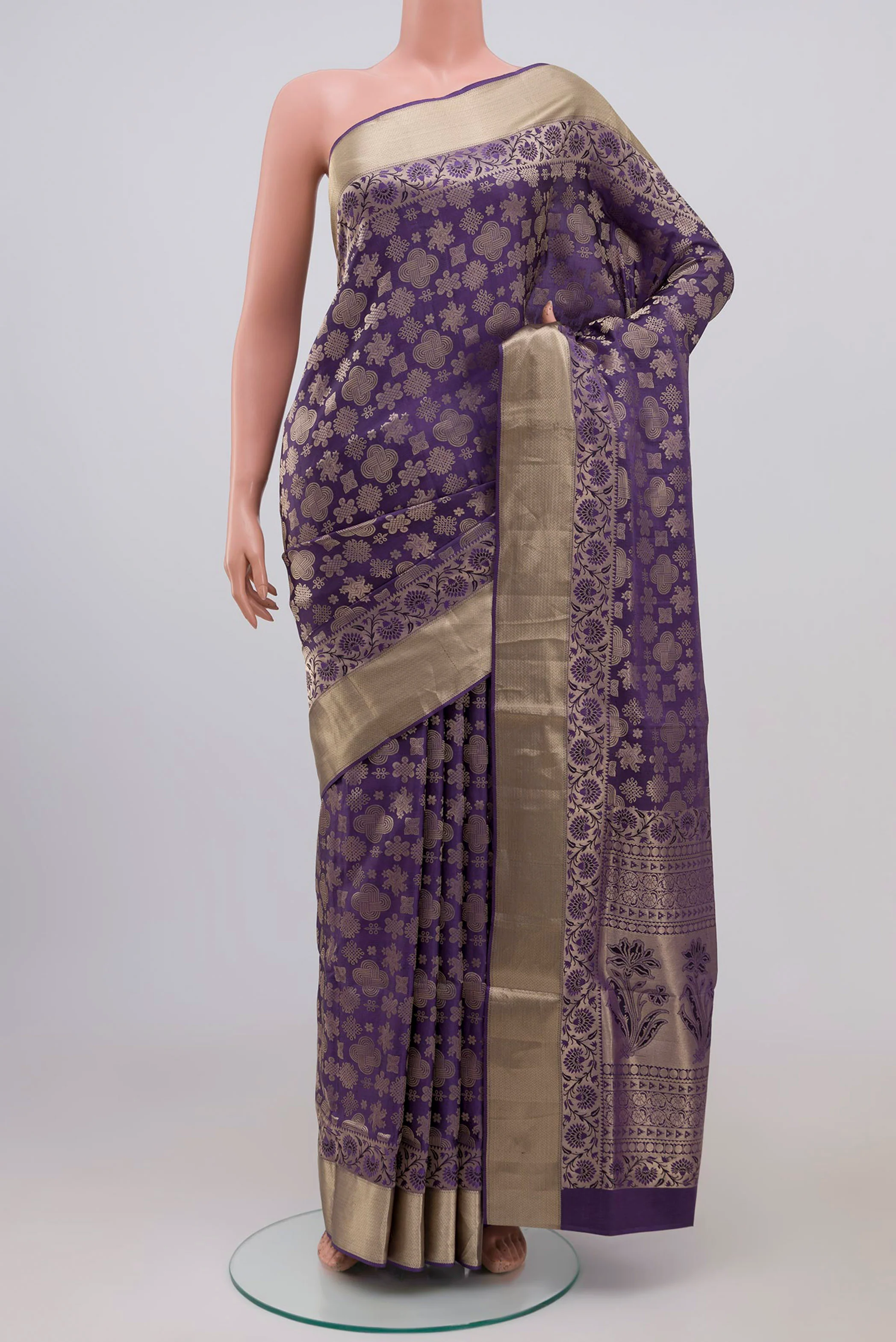 Violet Soft Silk Saree