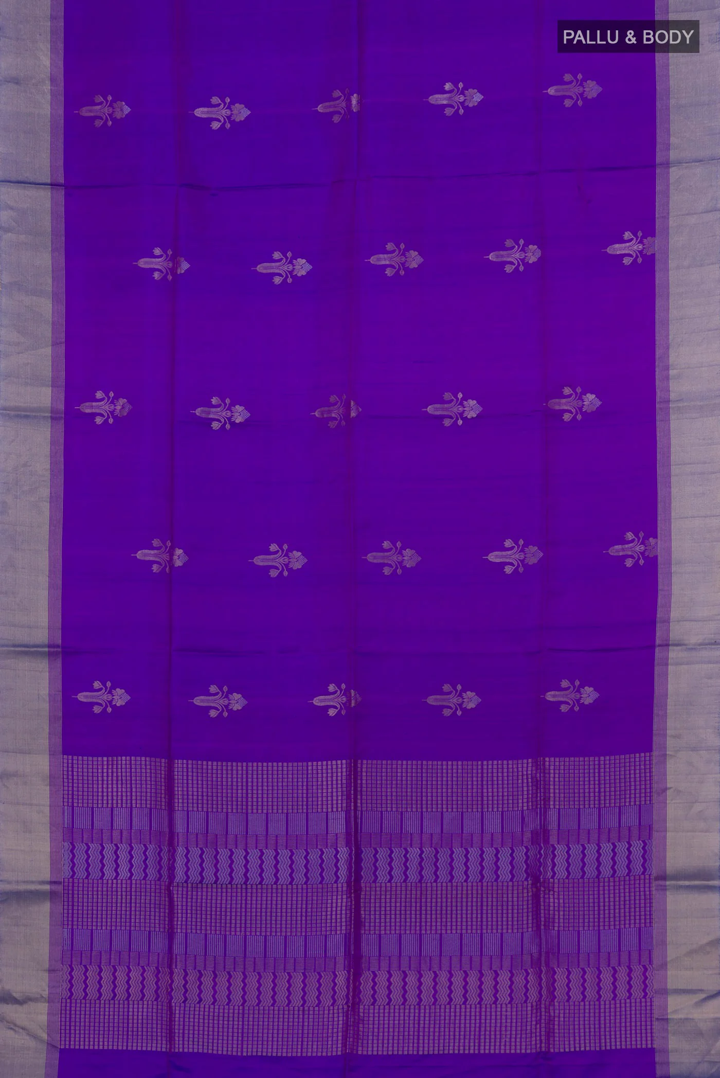 Violet Soft Silk Saree - Image 5