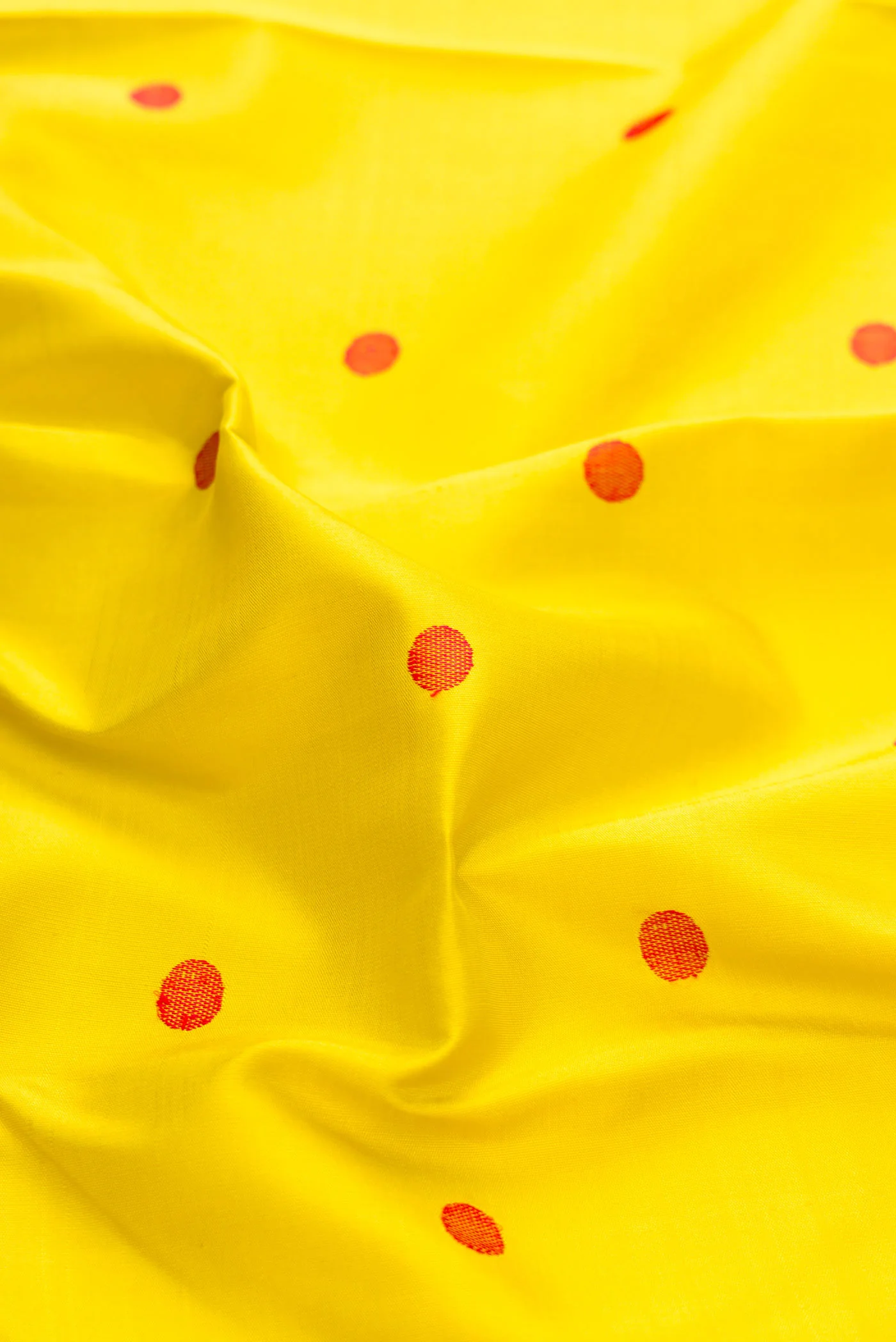 Lemon Yellow Dual Tone Kanjivaram Silk Saree - Image 2