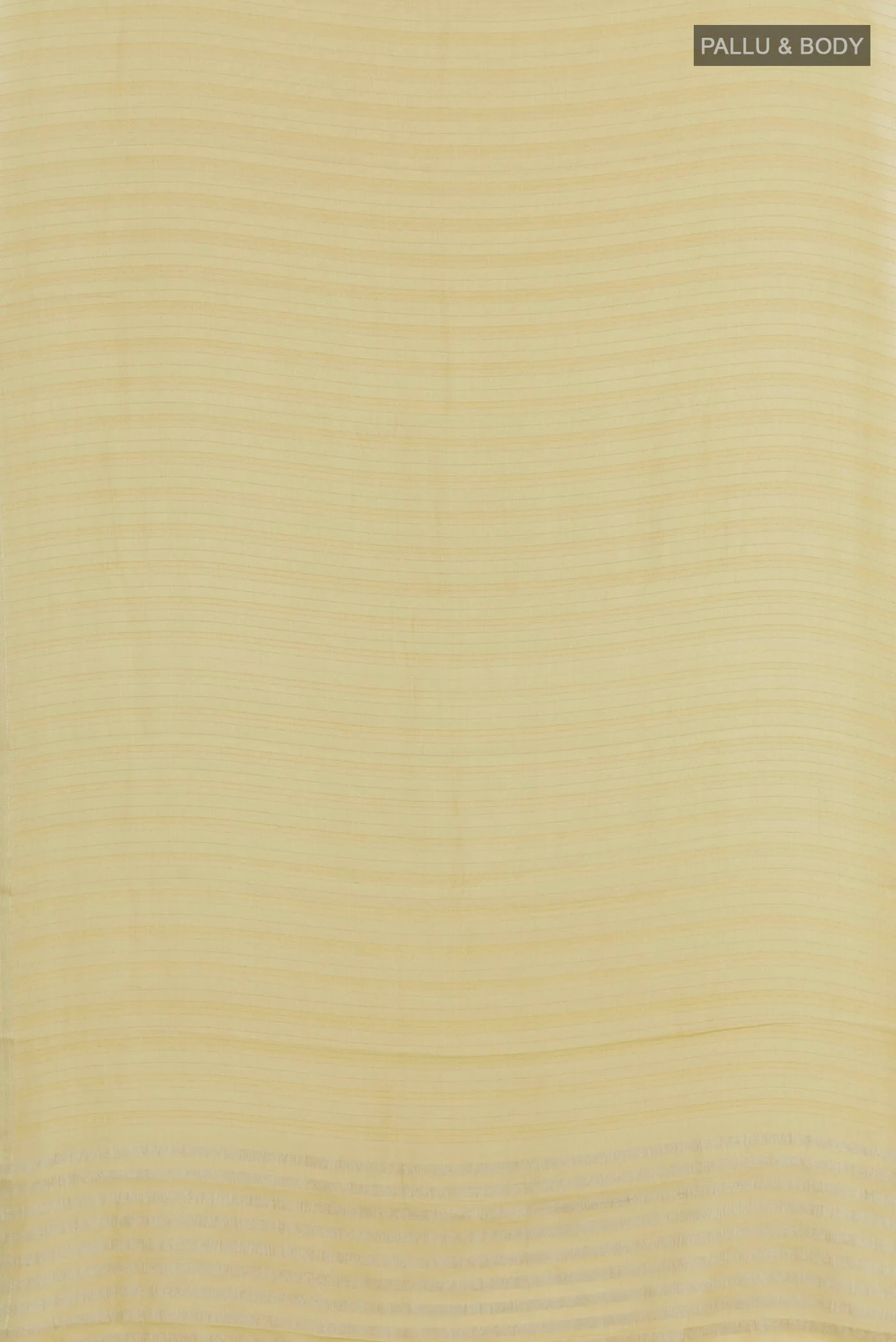 Lemon Yellow Mysore Georgette Saree - Image 3