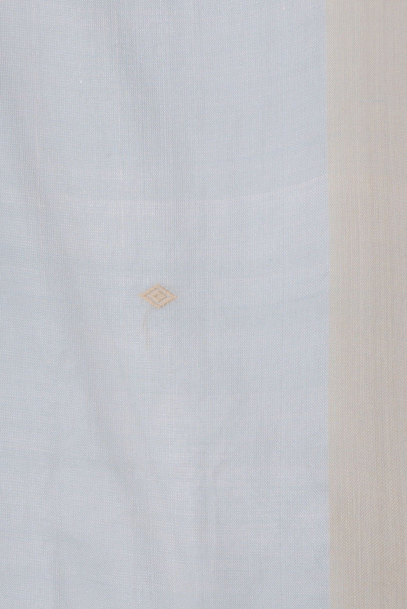 Sky Blue Dual Tone Chanderi Tissue Silk Saree - Image 3