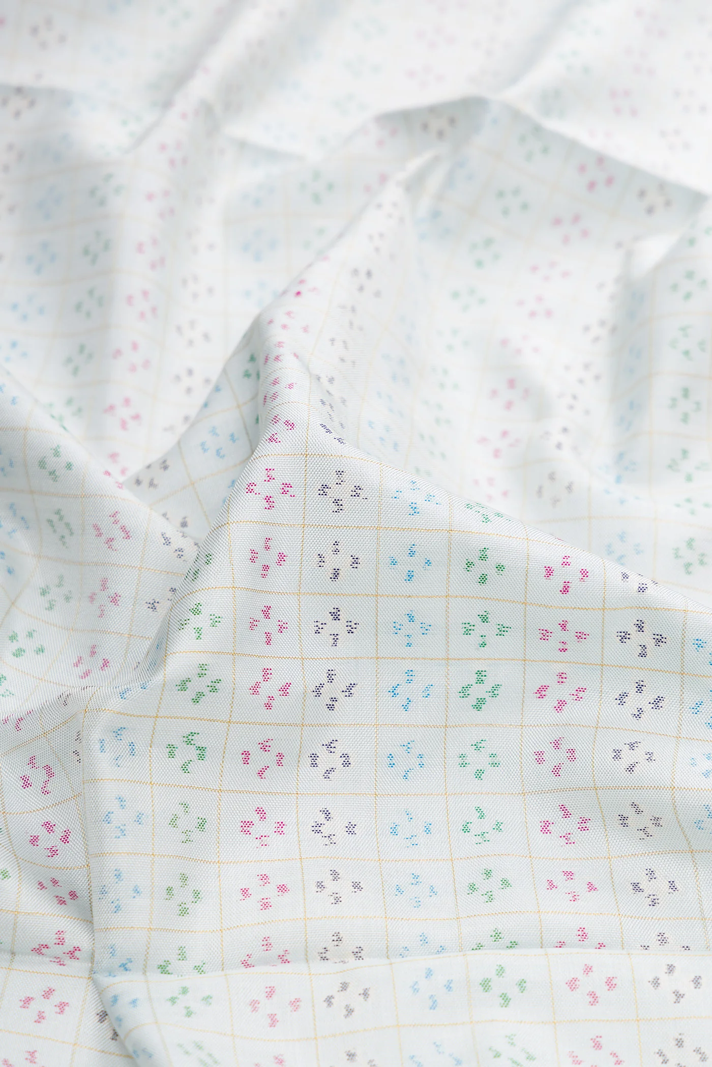Light Blue Pochampally Silk Saree - Image 2