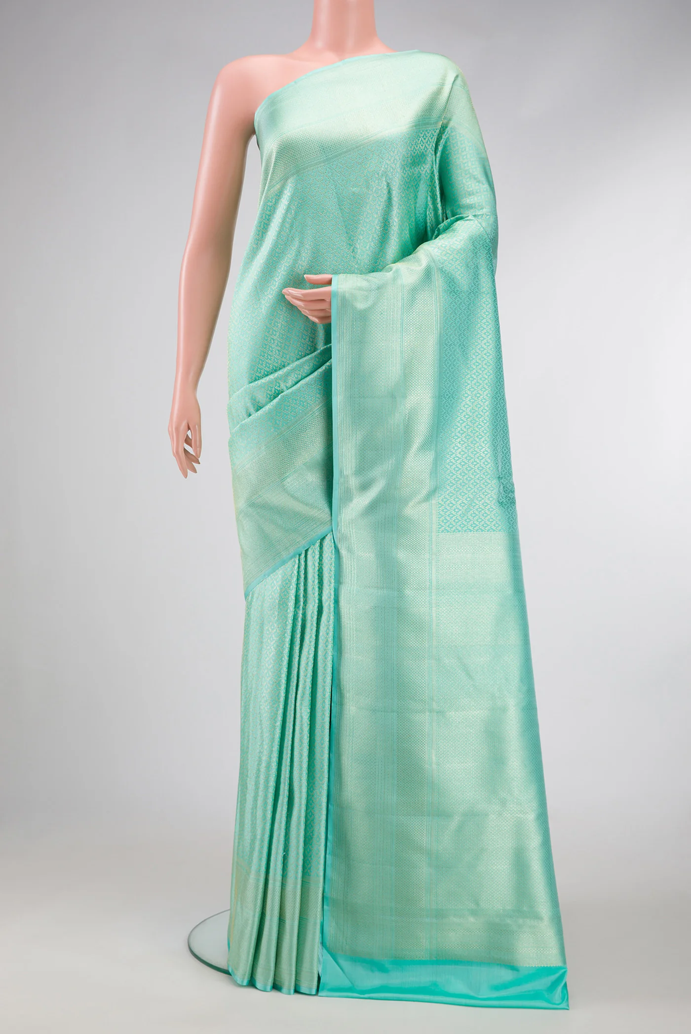 Light Blue Kanchipuram Silk Saree