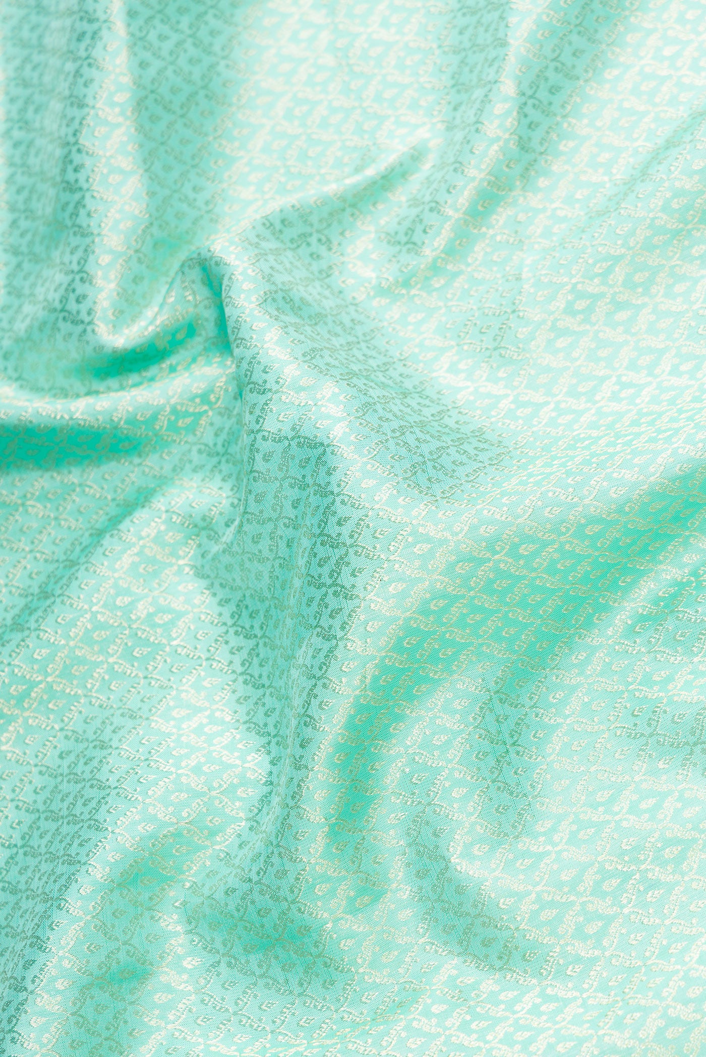 Light Blue Kanchipuram Silk Saree - Image 2
