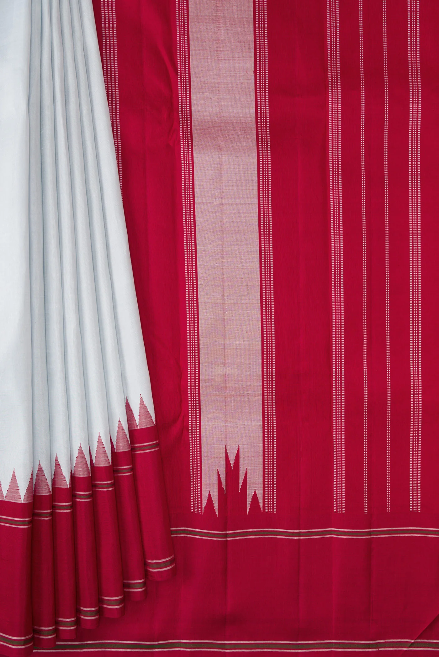 Light Blue Kanjivaram Silk Saree - Image 4