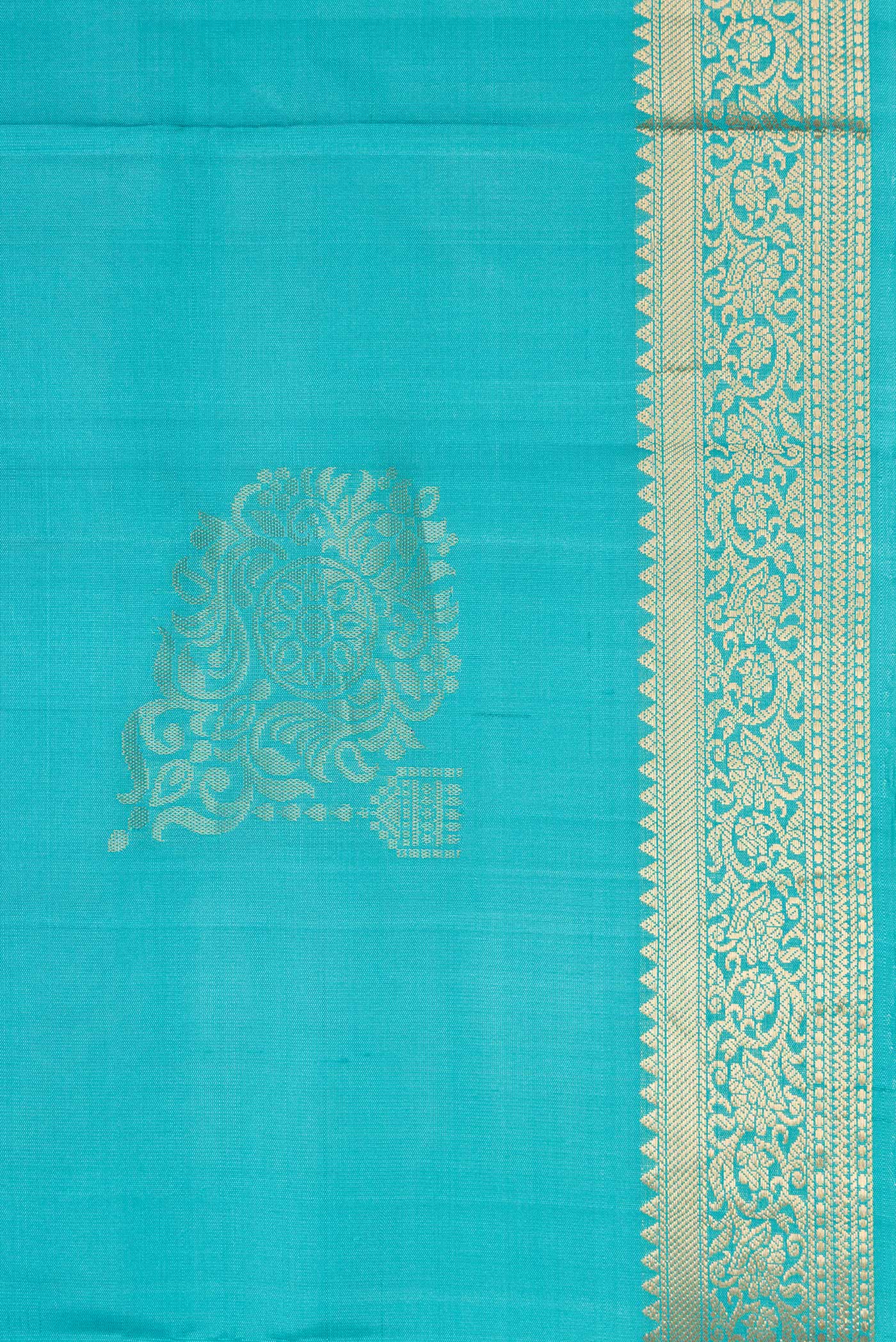 Light Blue Soft Silk Saree - Image 3