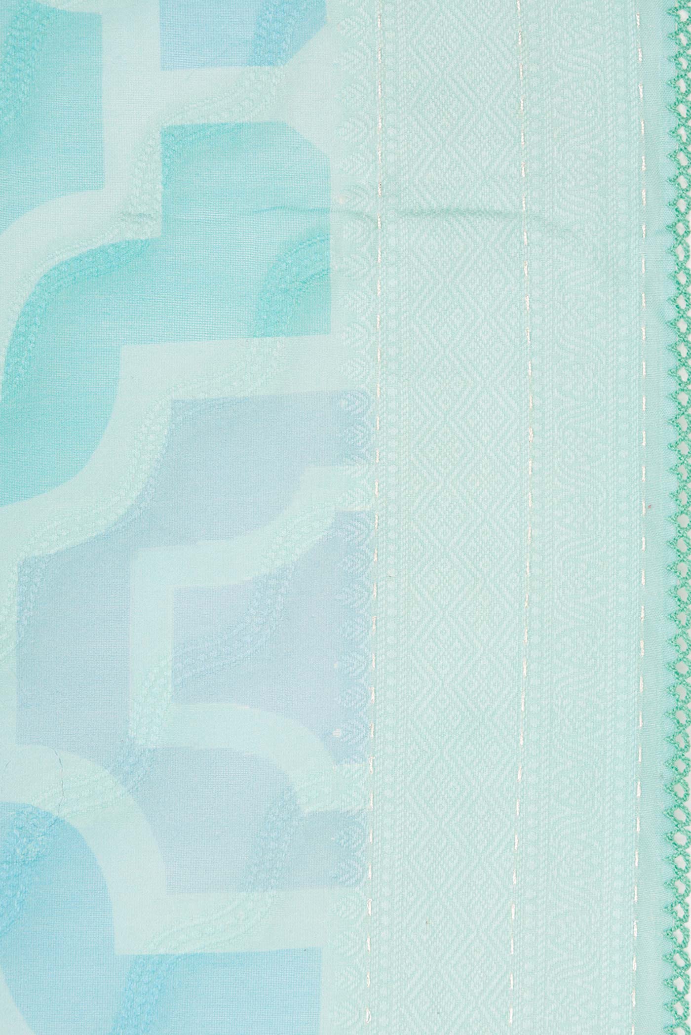 Light Blue Dual Tone Tussar Silk Saree - Image 3