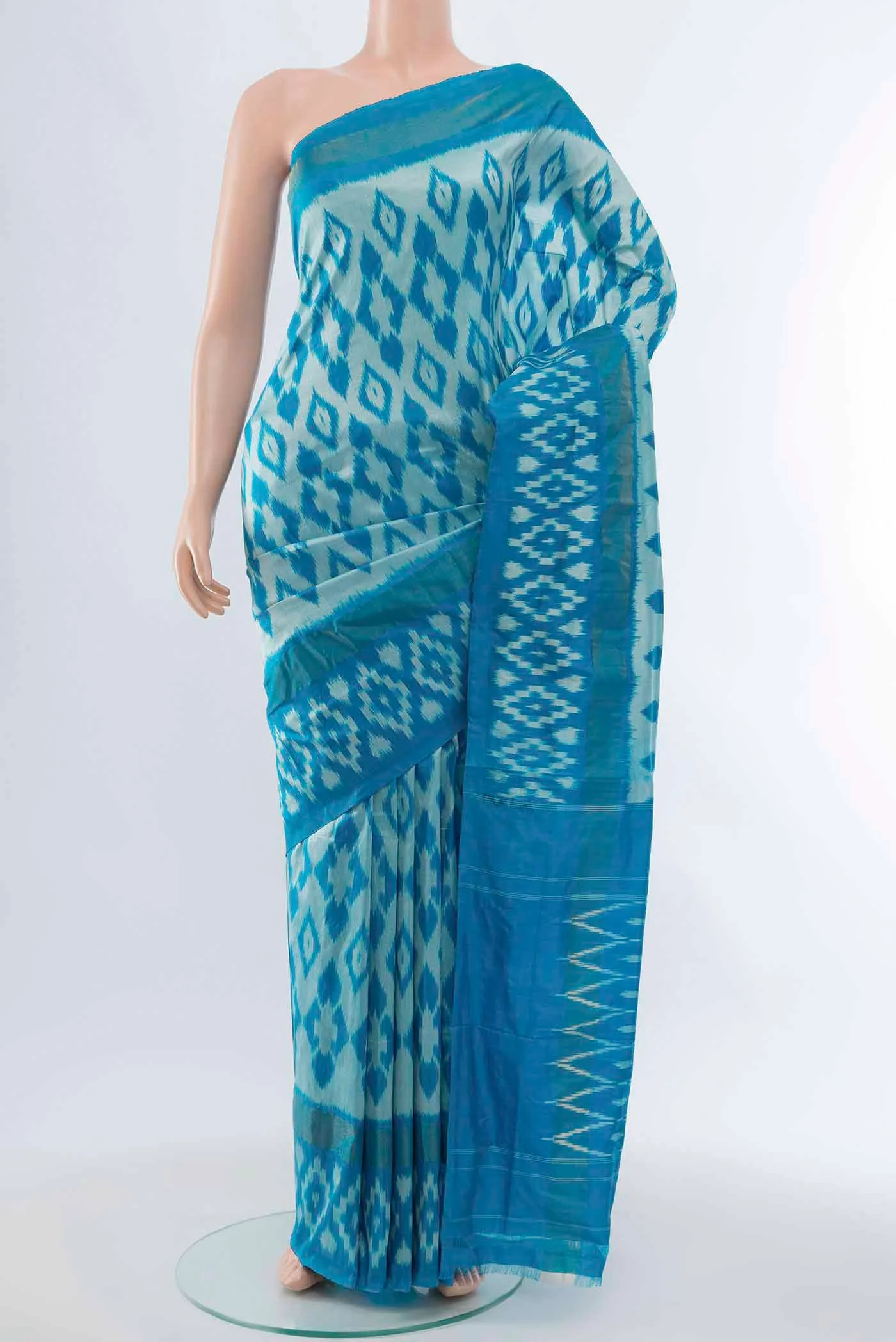 Light Blue Pochampally Saree