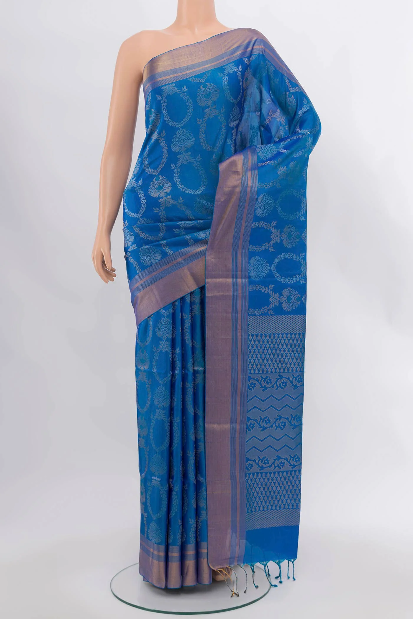 Sky Blue Soft Silk Saree