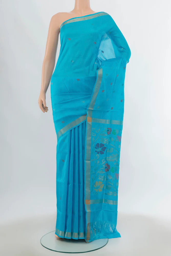 Sky Blue Uppada Silk Saree