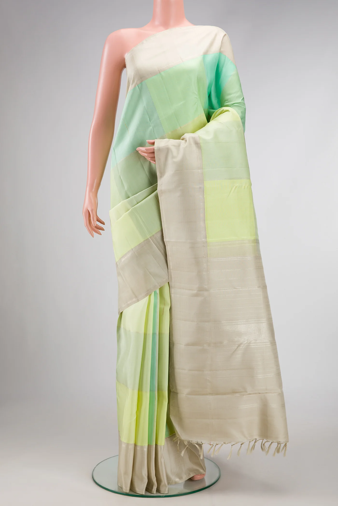 Multi Color Kanchipuram Silk Saree